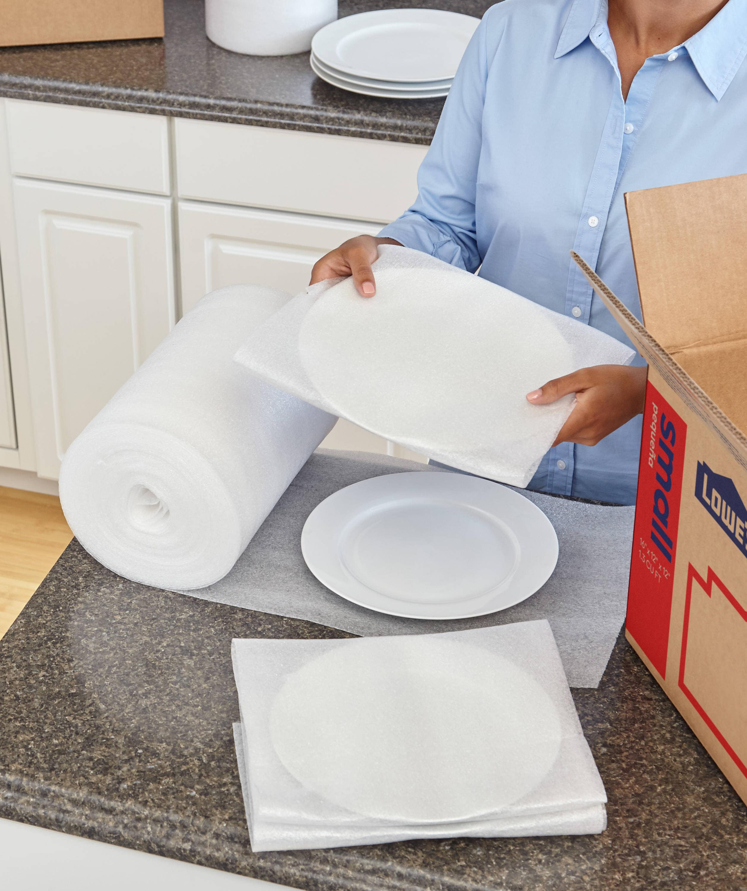 Cushion Foam Sheets (25 Count), Safely Wrap Dishes, China, and Furniture, Packing Cushioning Supplies for Moving