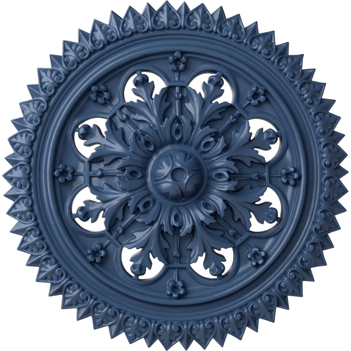 Ekena Millwork CM21YOAMF York 21.625-in W x 21.625-in L Painted Americana Polyurethane Whole Ceiling Medallion