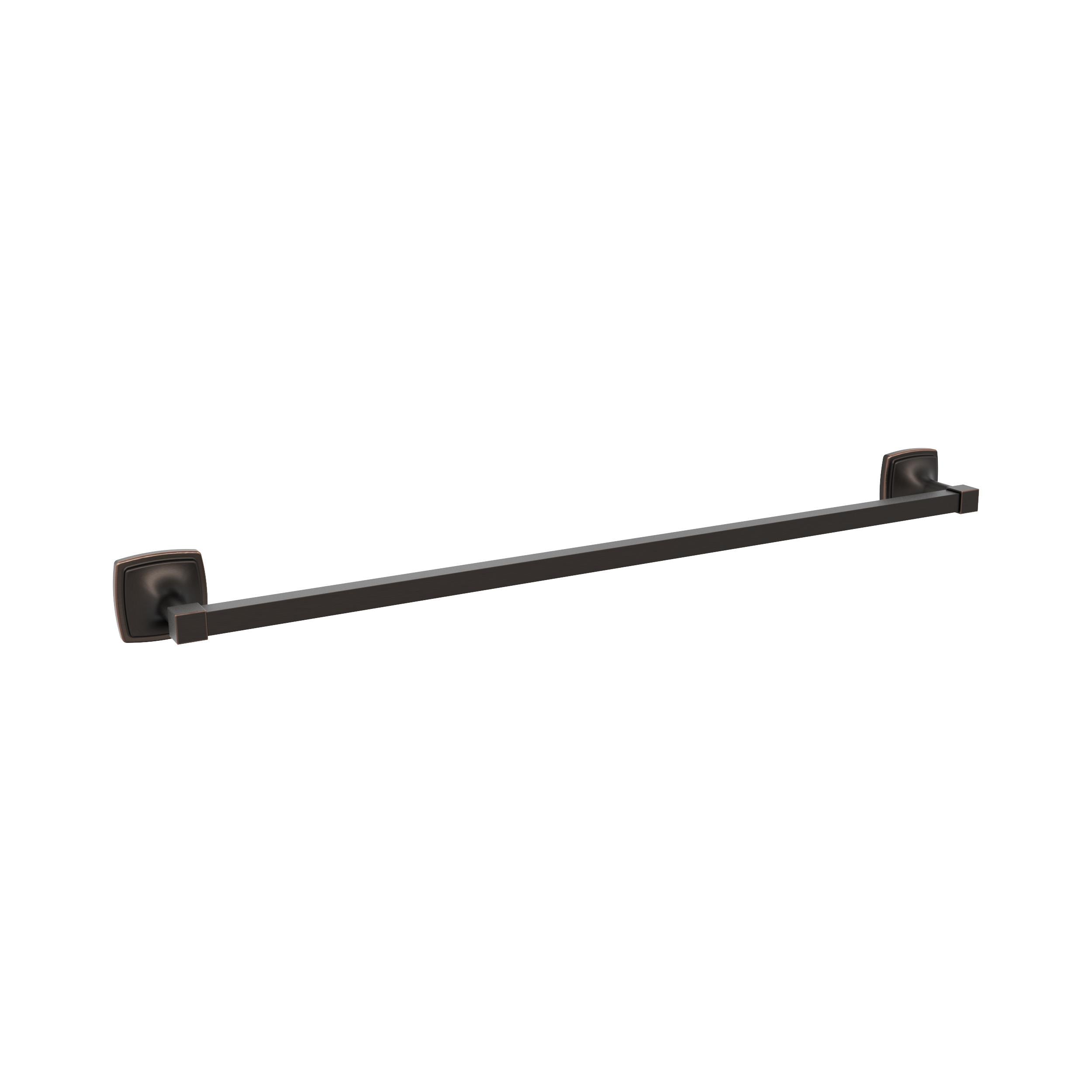 Amerock BH36094ORB Stature 24-in Oil Rubbed Bronze Wall mount Single Towel Bar