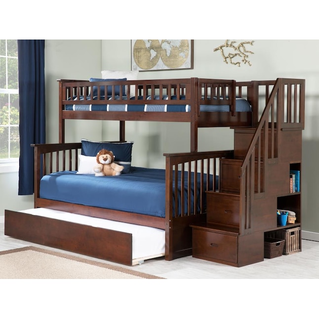 Atlantic Furniture Columbia Staircase, Bunk Bed Plans With Trundle