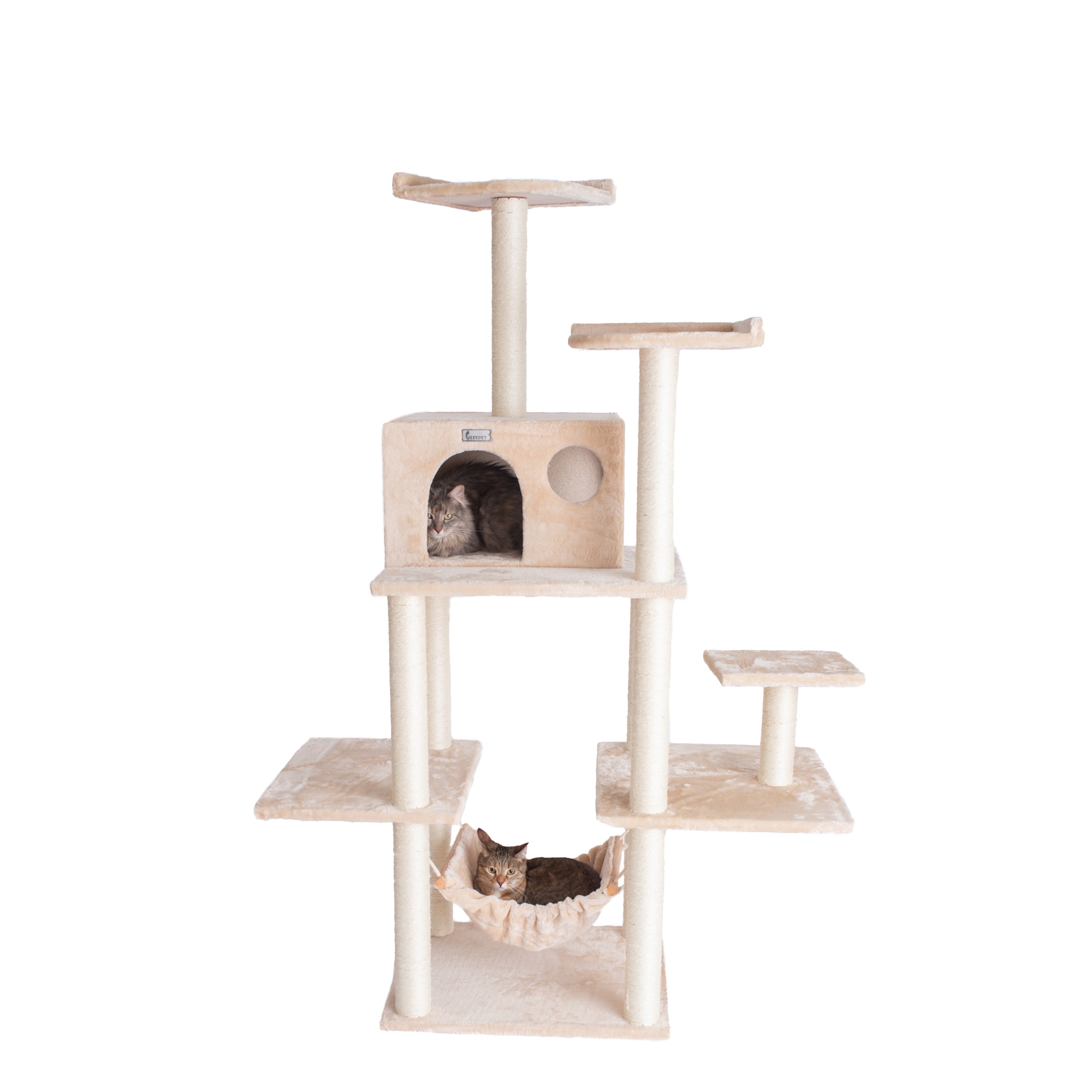 Armarkat GP78680621 68-Inches x 26-Inches Off-white Faux Fur Cat Scratching post