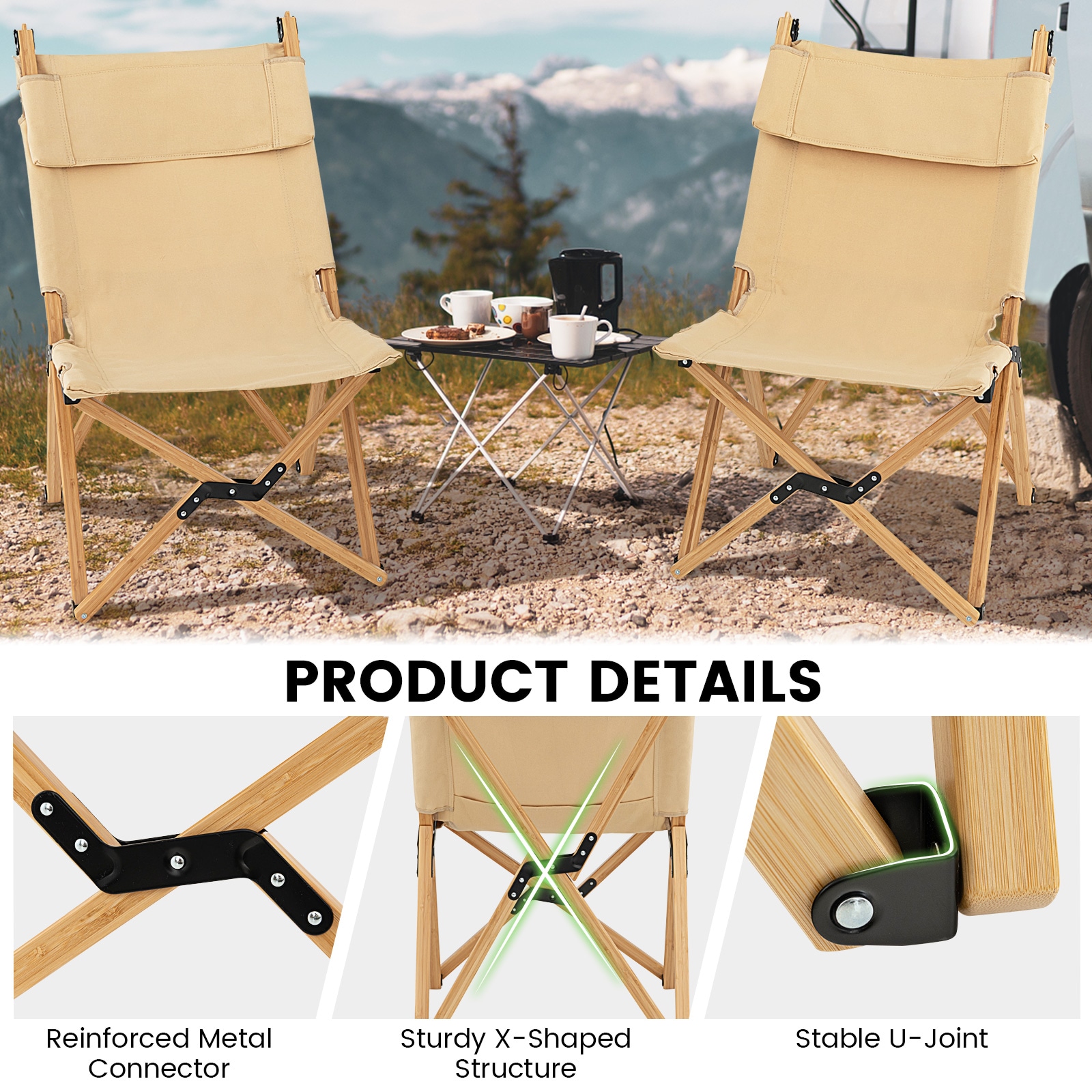 LIVIZA TDG10875CF-1 Beach-Camping-Chairs - View #7