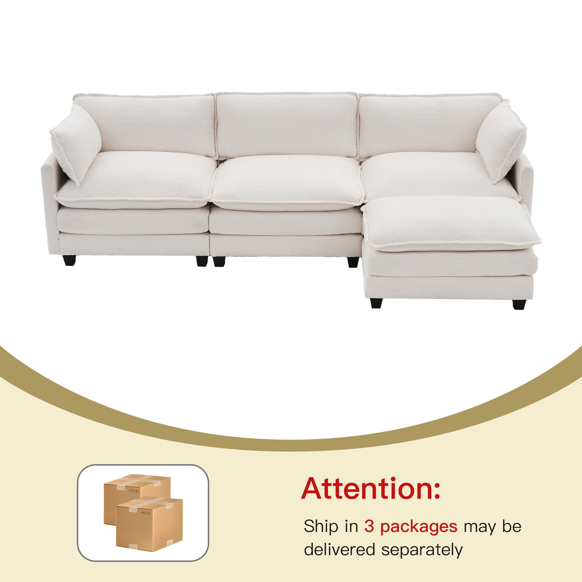 VOUA SAF-DXGQQ-BE Sofas-Loveseats - View #10