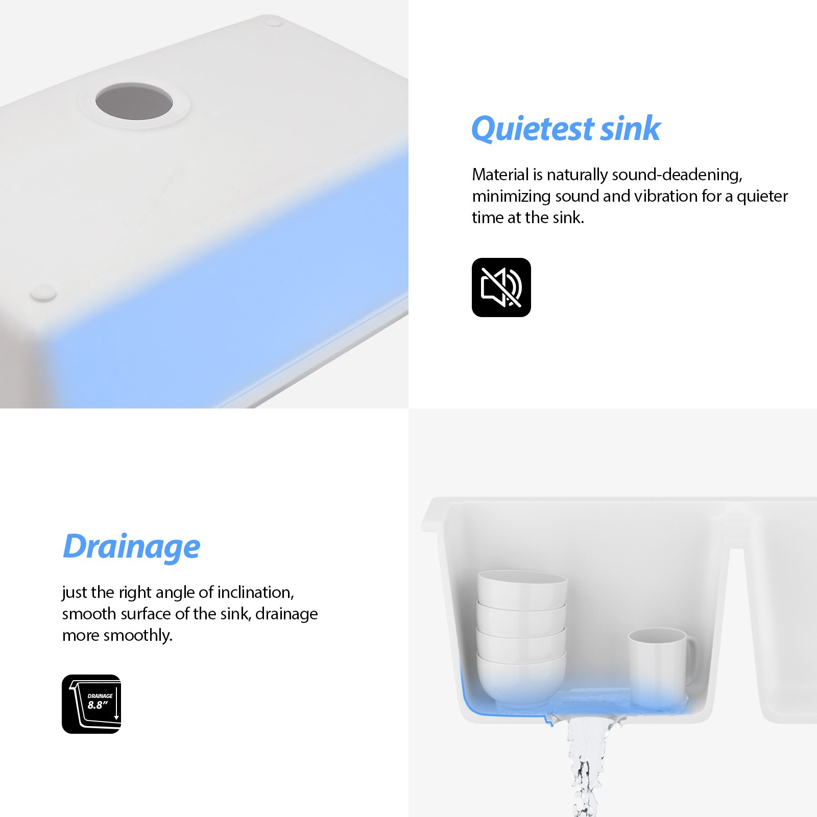 Lordear LD-SYSWHU33-2 Kitchen-Sinks - View #4