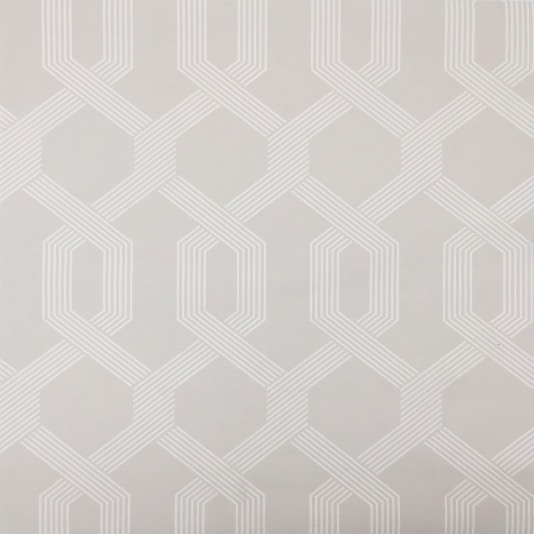 York Wallcoverings Mid Century 57.8-sq ft White Vinyl Geometric ...