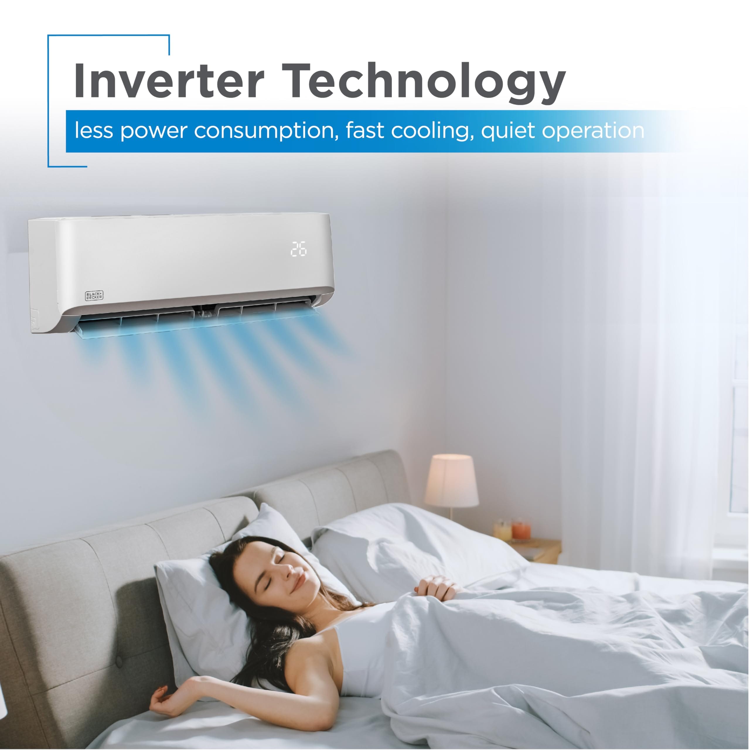 White 12,000 BTU Inverter Mini Split Air Conditioner with Heat Pump