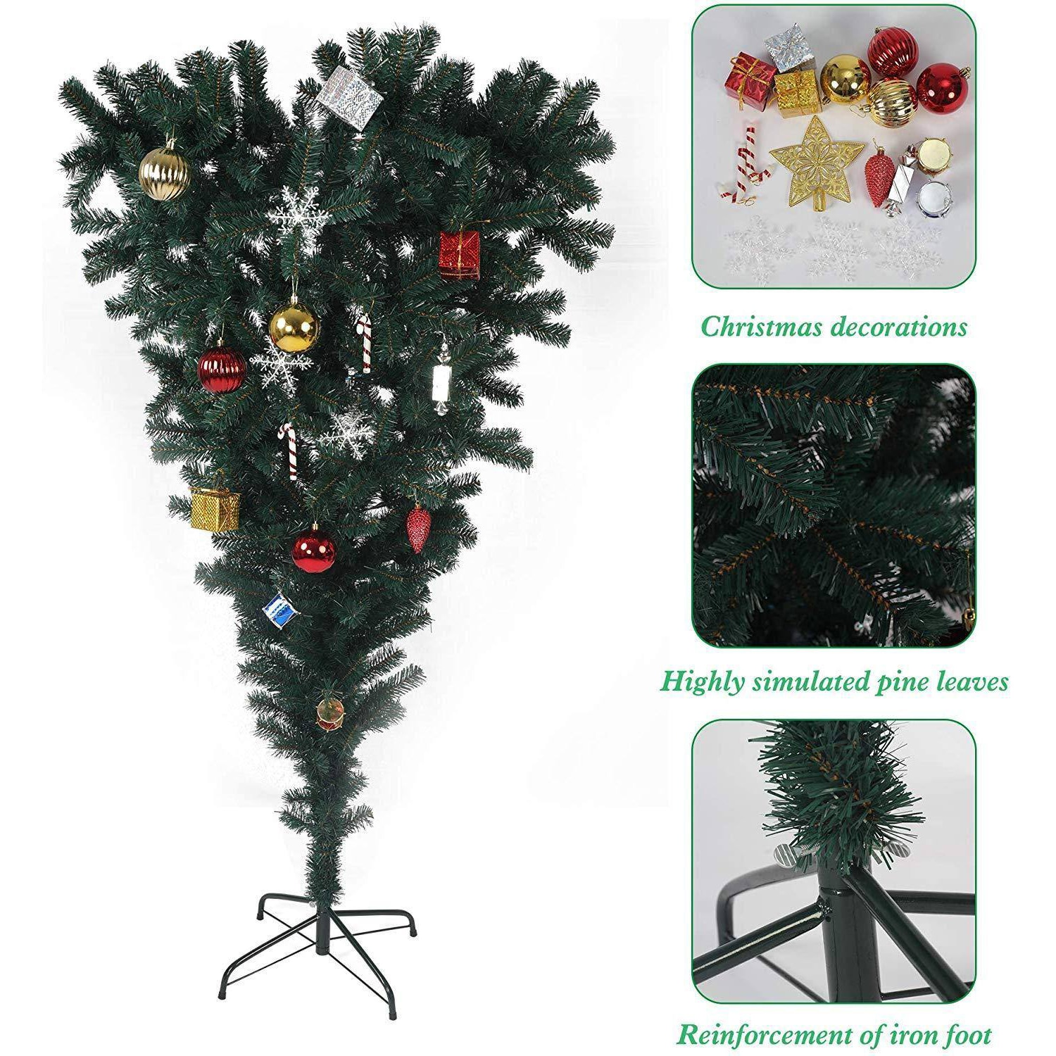 WELLFOR CR-K-M0924GN Artificial-Christmas-Trees - View #4