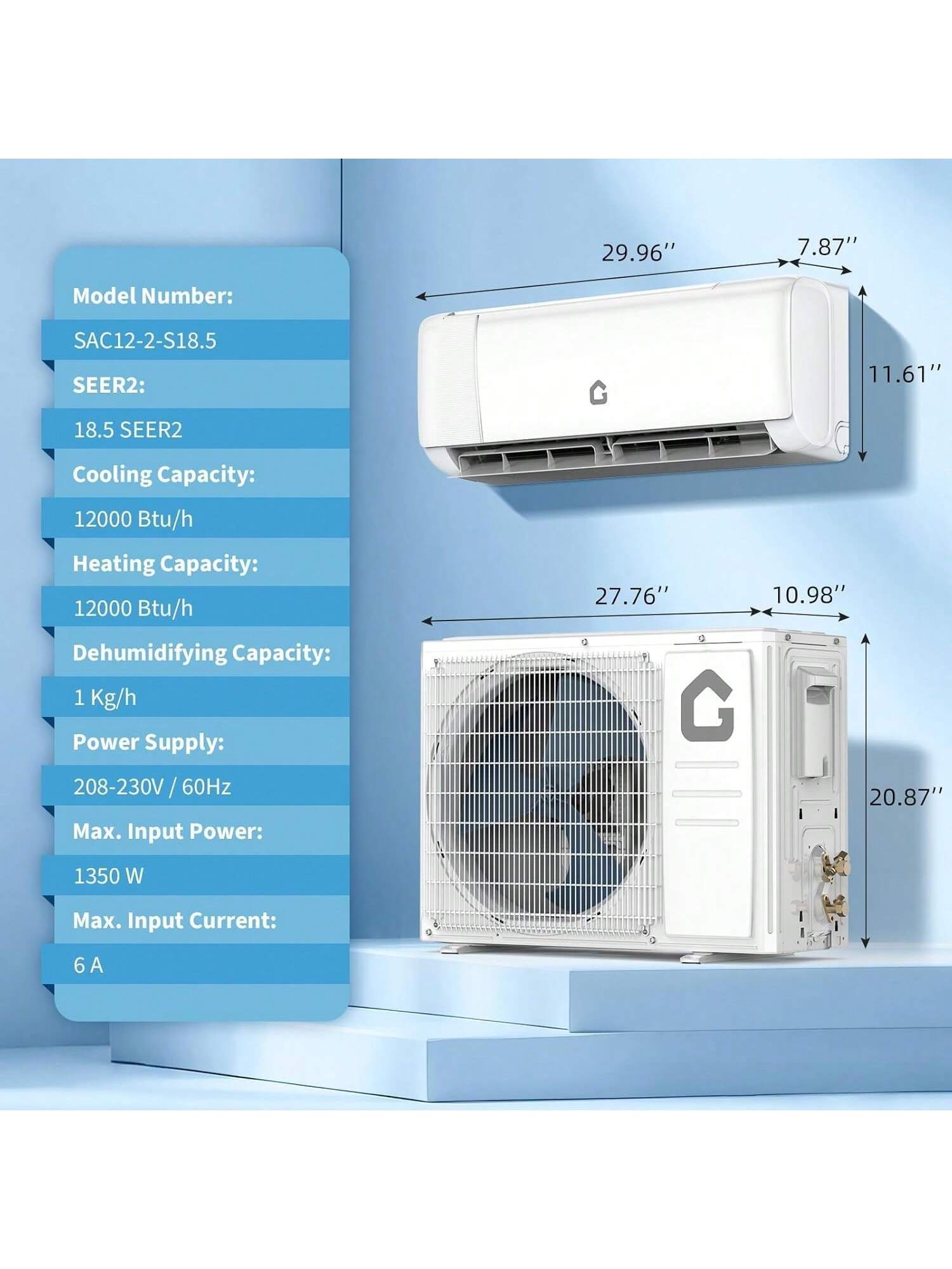 WhizMax BY-PHO-161GL6KZ Ductless-Mini-Splits - View #2
