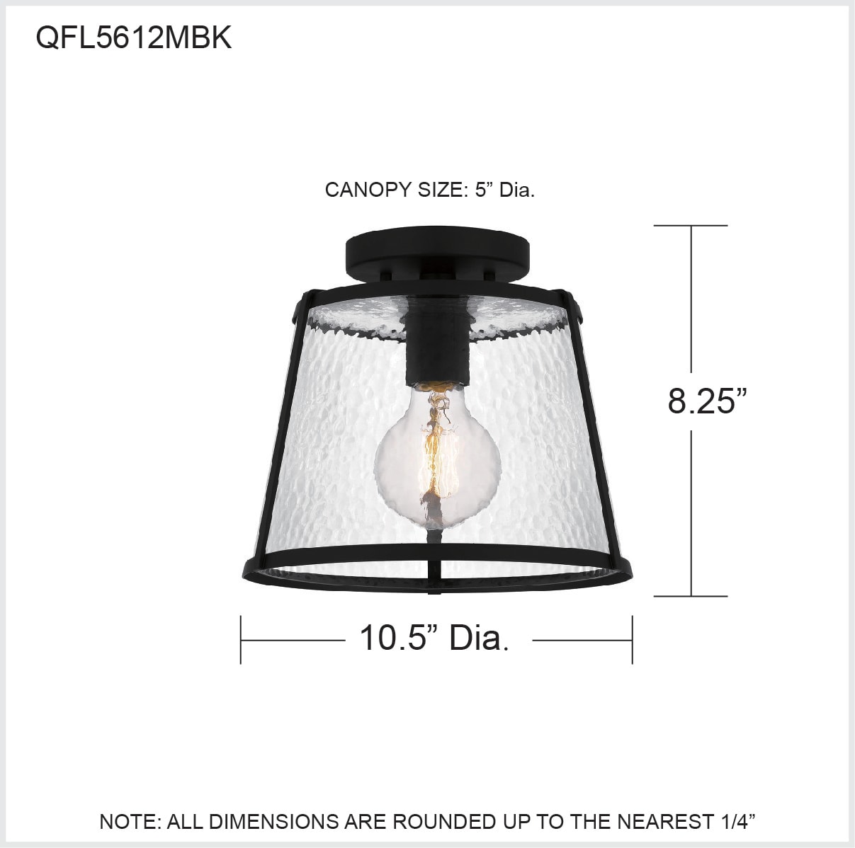 Quoizel QFL5612MBK flushmounts - View #9