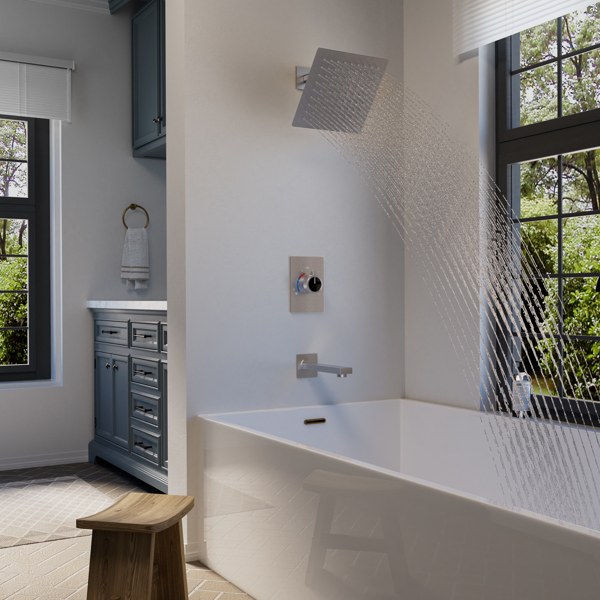 GRANDJOY TOBILI5182BG Showerhead-Bar-Panels - View #2