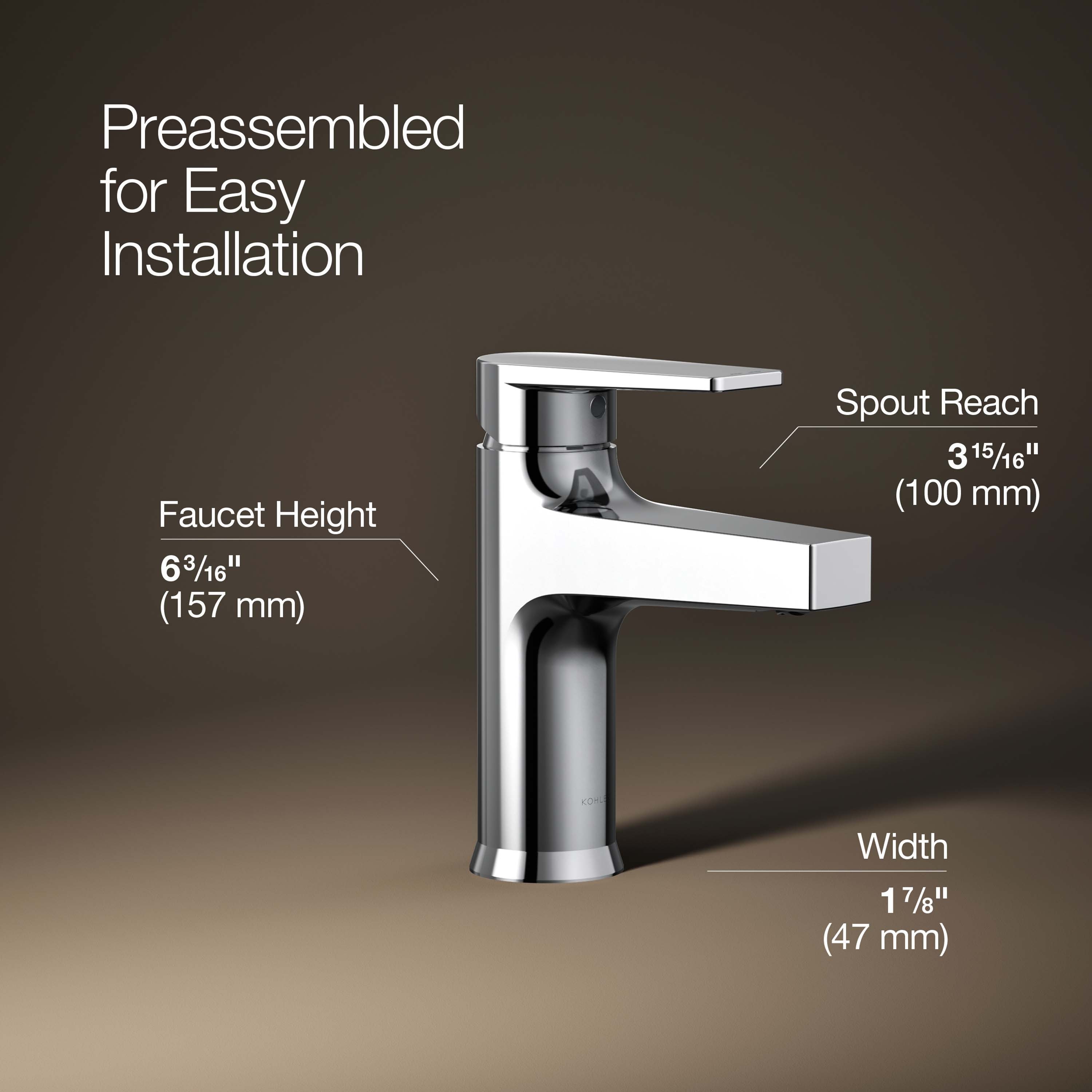 KOHLER K-74013-4-CP Lavatory-Faucets - View #4