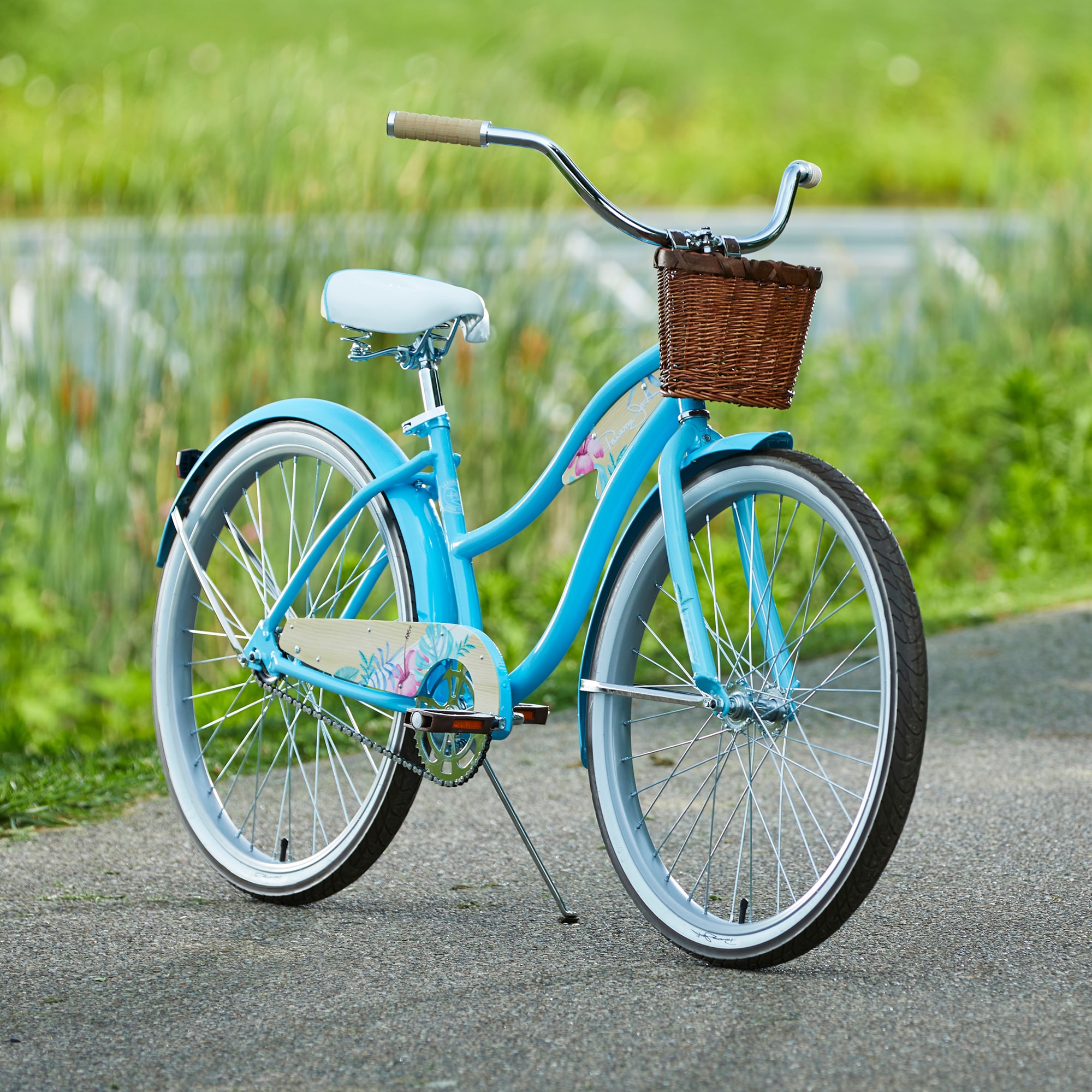 Huffy foldable bike online basket