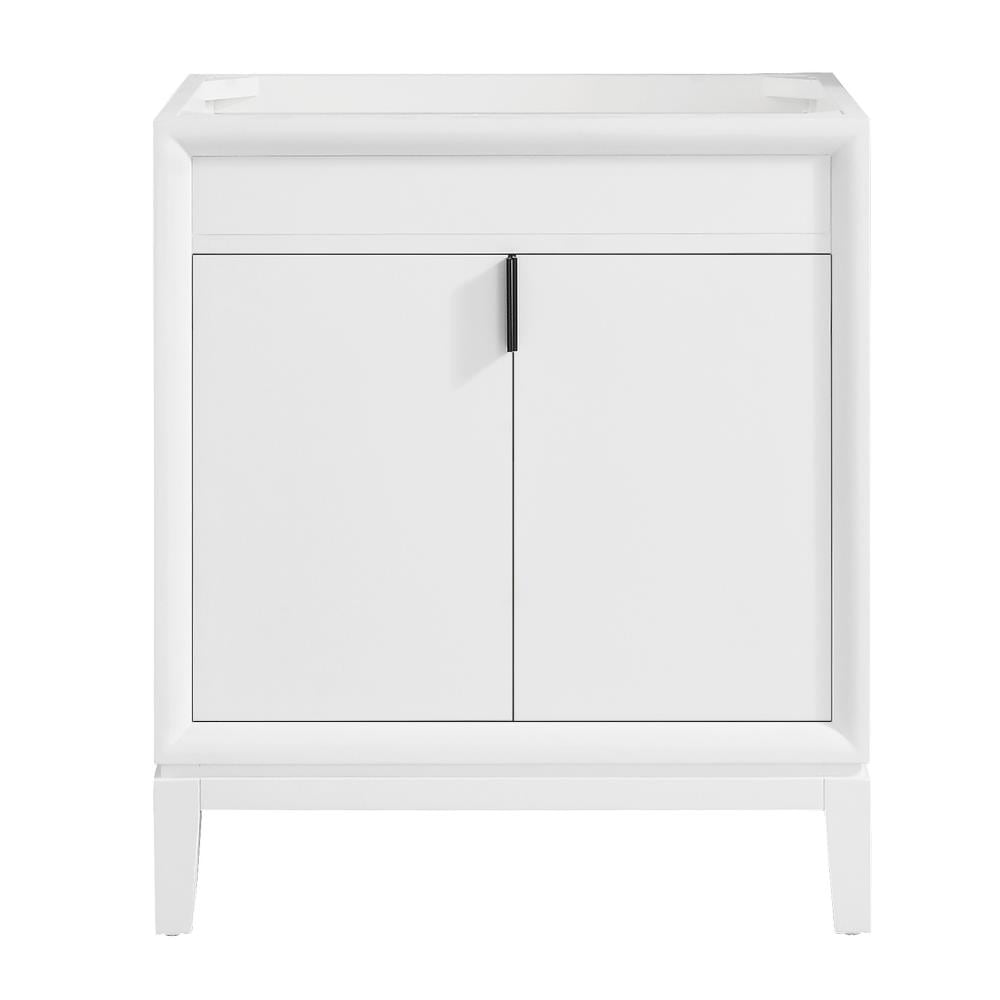 Avanity EMMA-V30-WT Emma 30-in White Bathroom Vanity Base Cabinet without Top