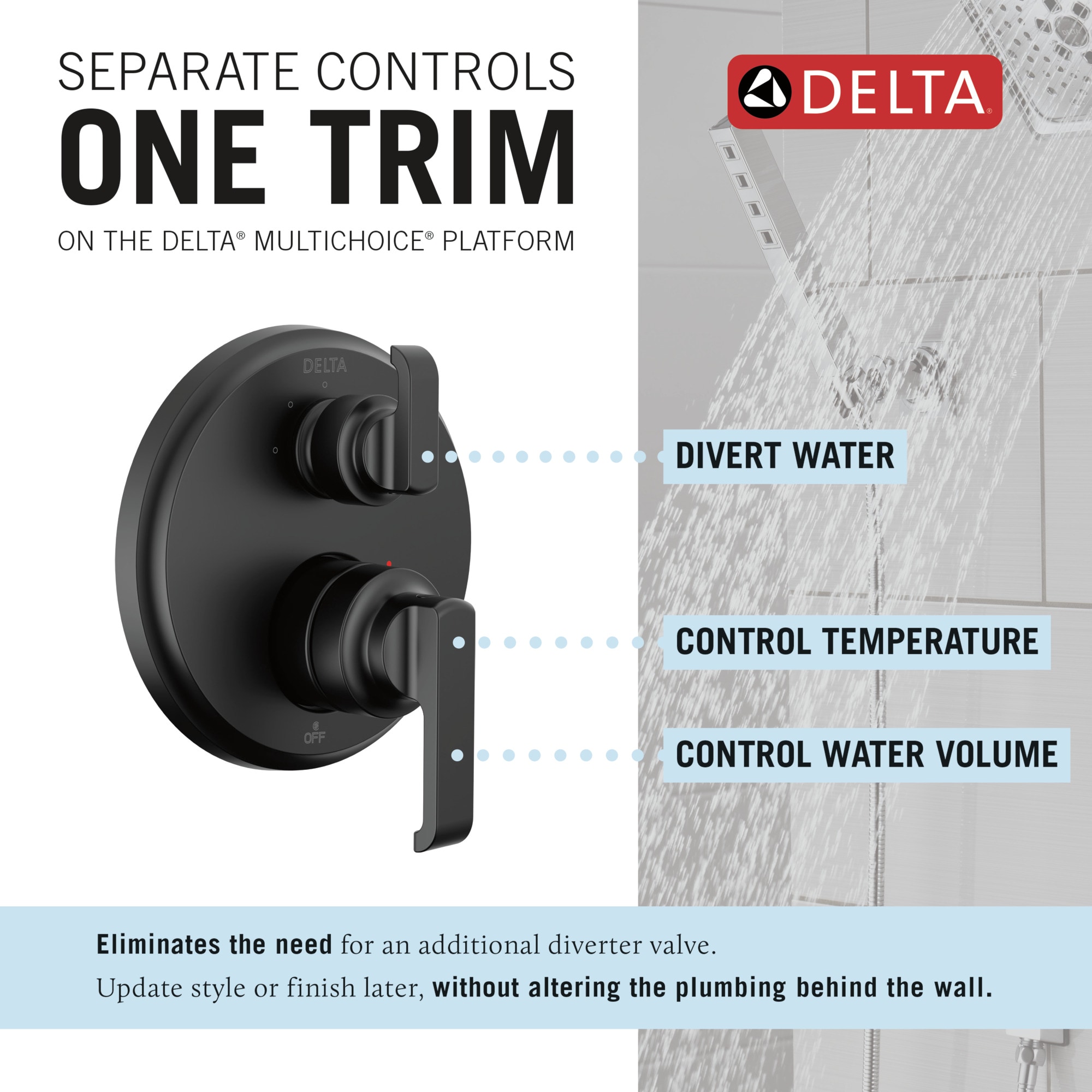 Delta T24889-BL Bath-Shower-Facc - View #3