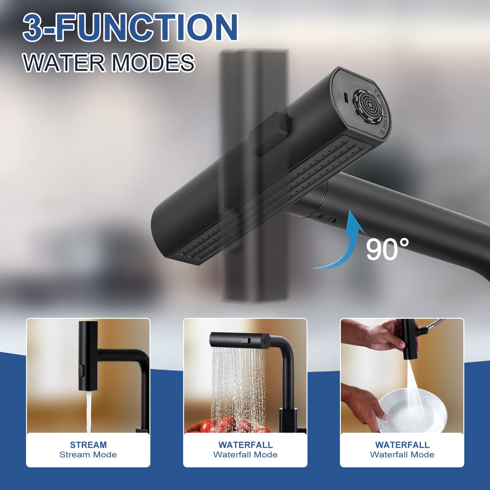 ALEASHA AL-4M40B Kitchen-Faucets - View #3