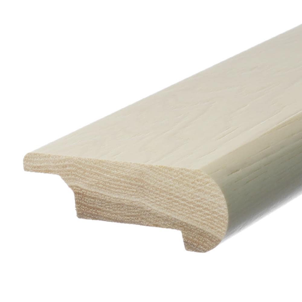 Flexco 954127 Solid Wood Stair Nose 2.75-in x 78-in x 0.75-in Hickory Picassco Prefinished Wood Hickory Overlap Stair Nosing