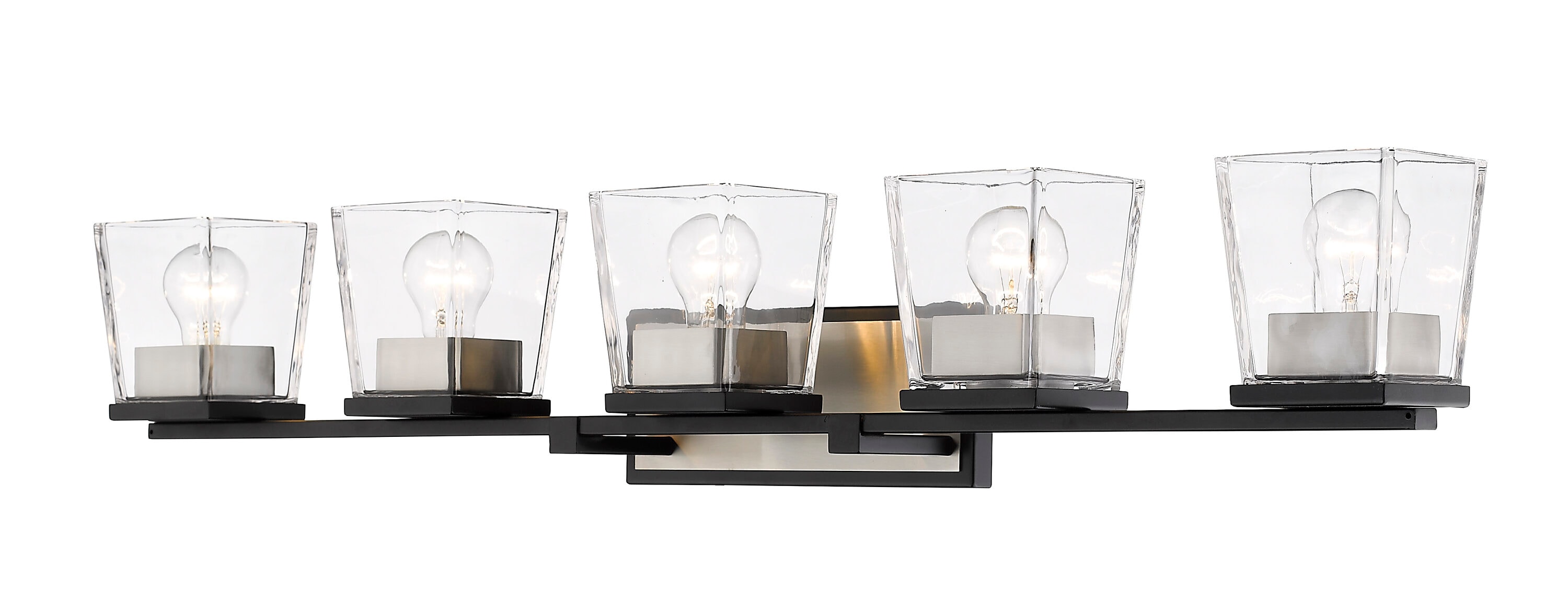 Z-Lite 475-5V-MB-BN Bleeker Street 42.5-in 5 -Light Multiple finishes Multiple colors Transitional Vanity light