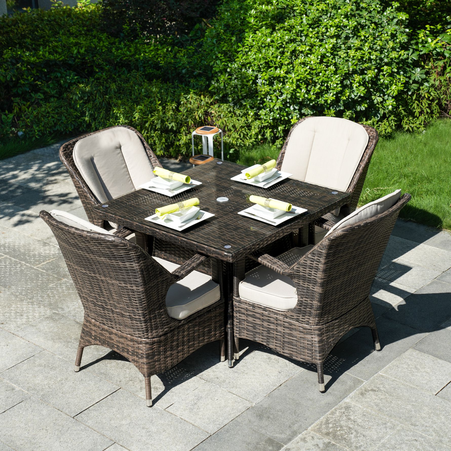 Direct Wicker DWD-1710-BR Patio-Dining-Sets - View #2