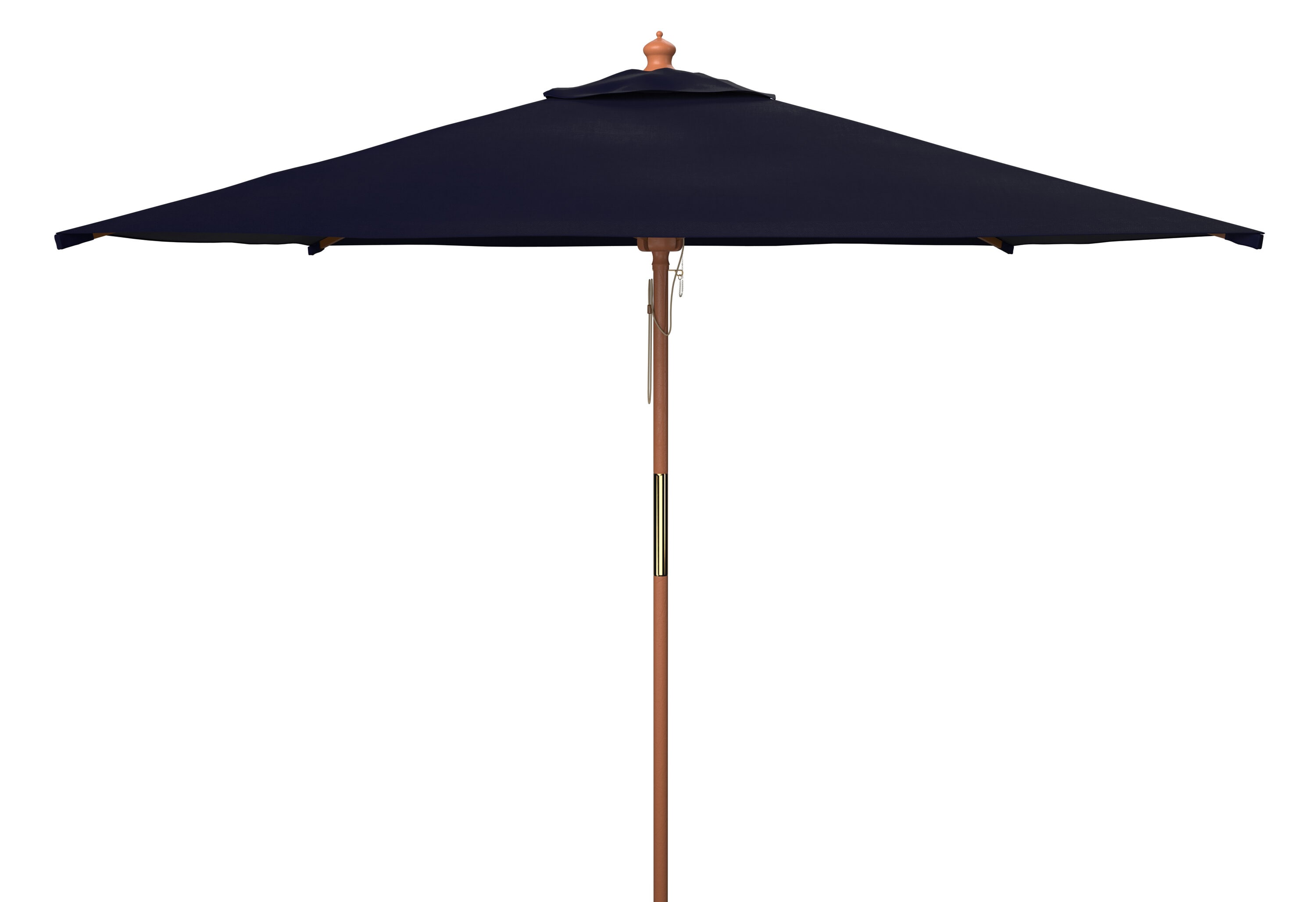Safavieh PAT8409C 7.5-ft Steel Navy No-tilt Market Patio Umbrella