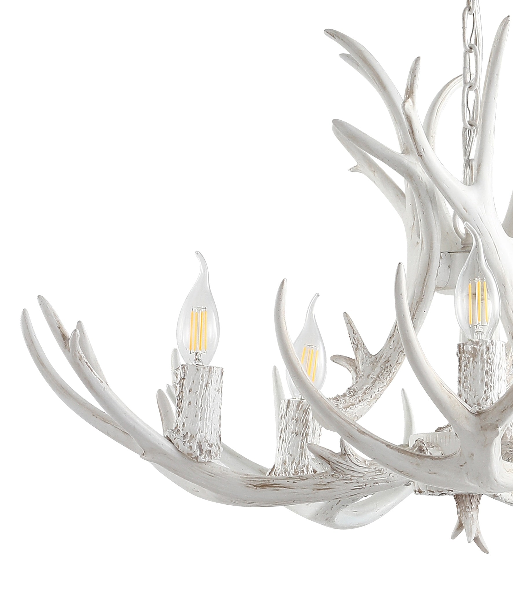 cb2 antler chandelier