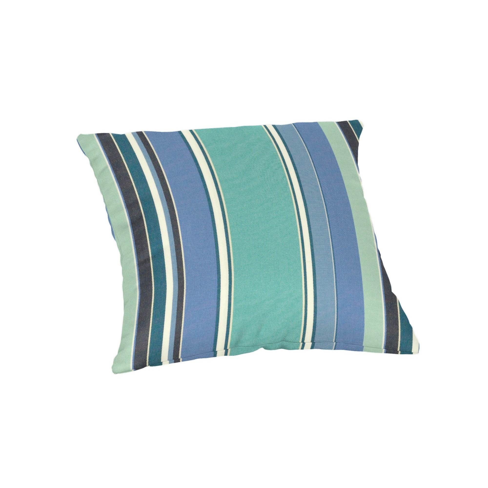 Casual Cushion DS2820-3185 Square Throw Pillow Sunbrella Striped Dolce Oasis Square (no theme) Throw pillow