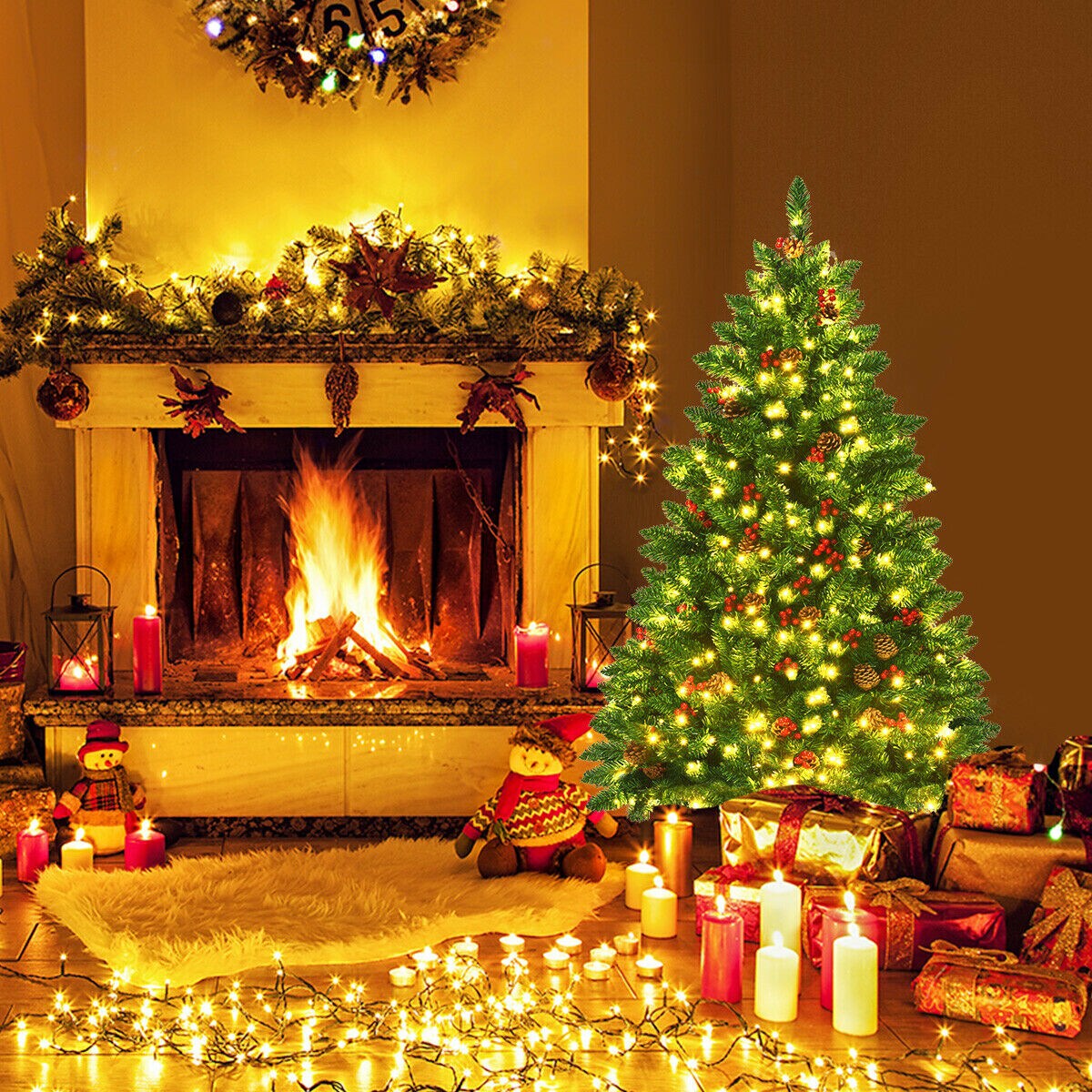WELLFOR CM-HFY-22850US Artificial-Christmas-Trees - View #7