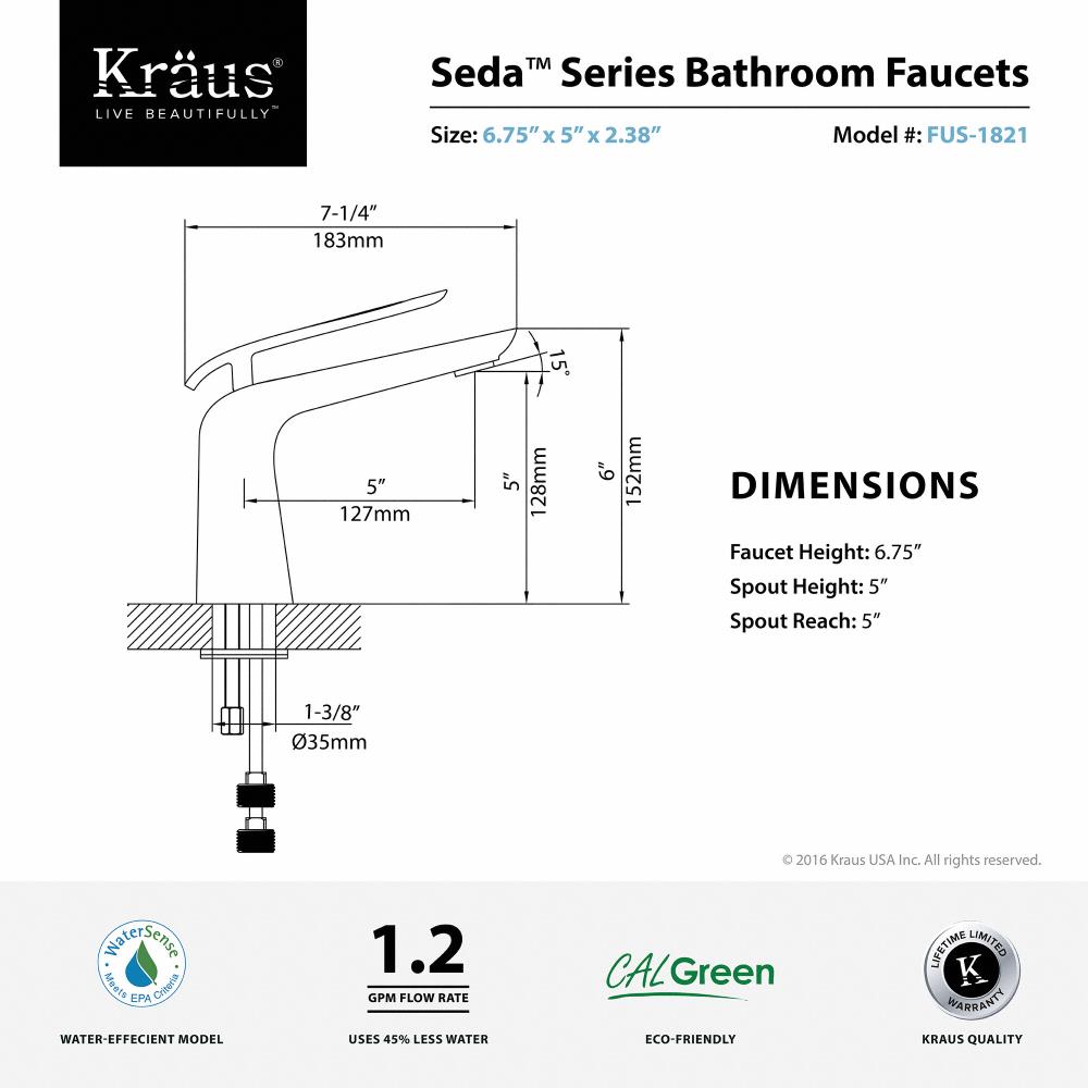Kraus FUS-1821CH-WH Lavatory-Faucets - View #10