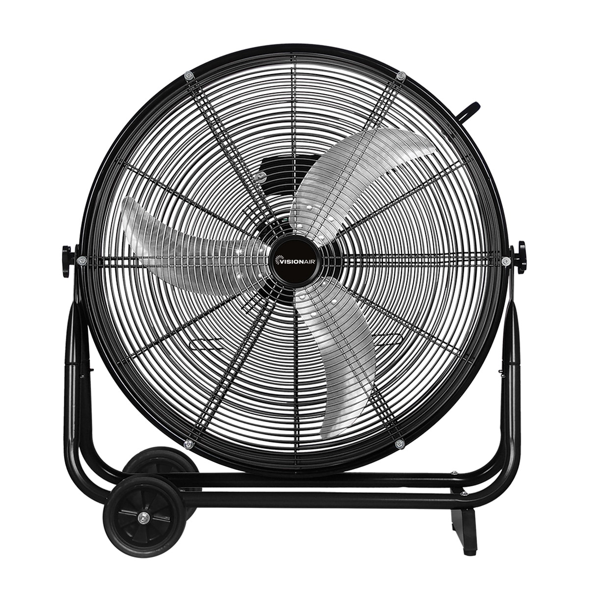 VisionAir 1VAFDRUM24 24-Inches 120 -Volt 2 -Speed High Velocity Indoor/Outdoor Black Industrial Fan