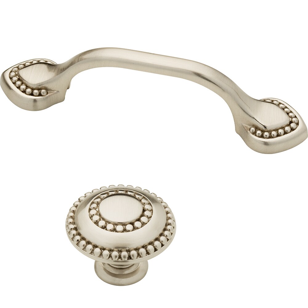 allen + roth  Double Beaded Satin Nickel 2 Piece Cabinet Hardware Collection