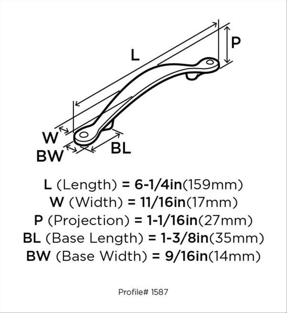 Amerock BP1587WN Cabinet-Pulls - View #6