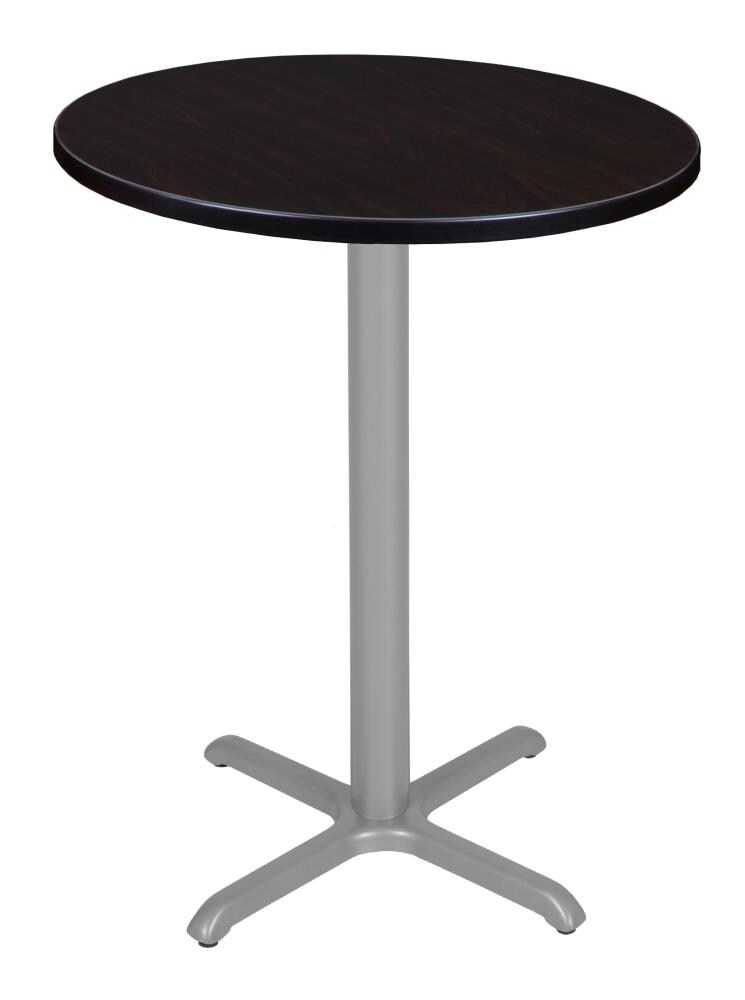 Regency TVCX30RNDMWGY Breakroom Brown 4-Person Training Table (30-in W x 42-in H)