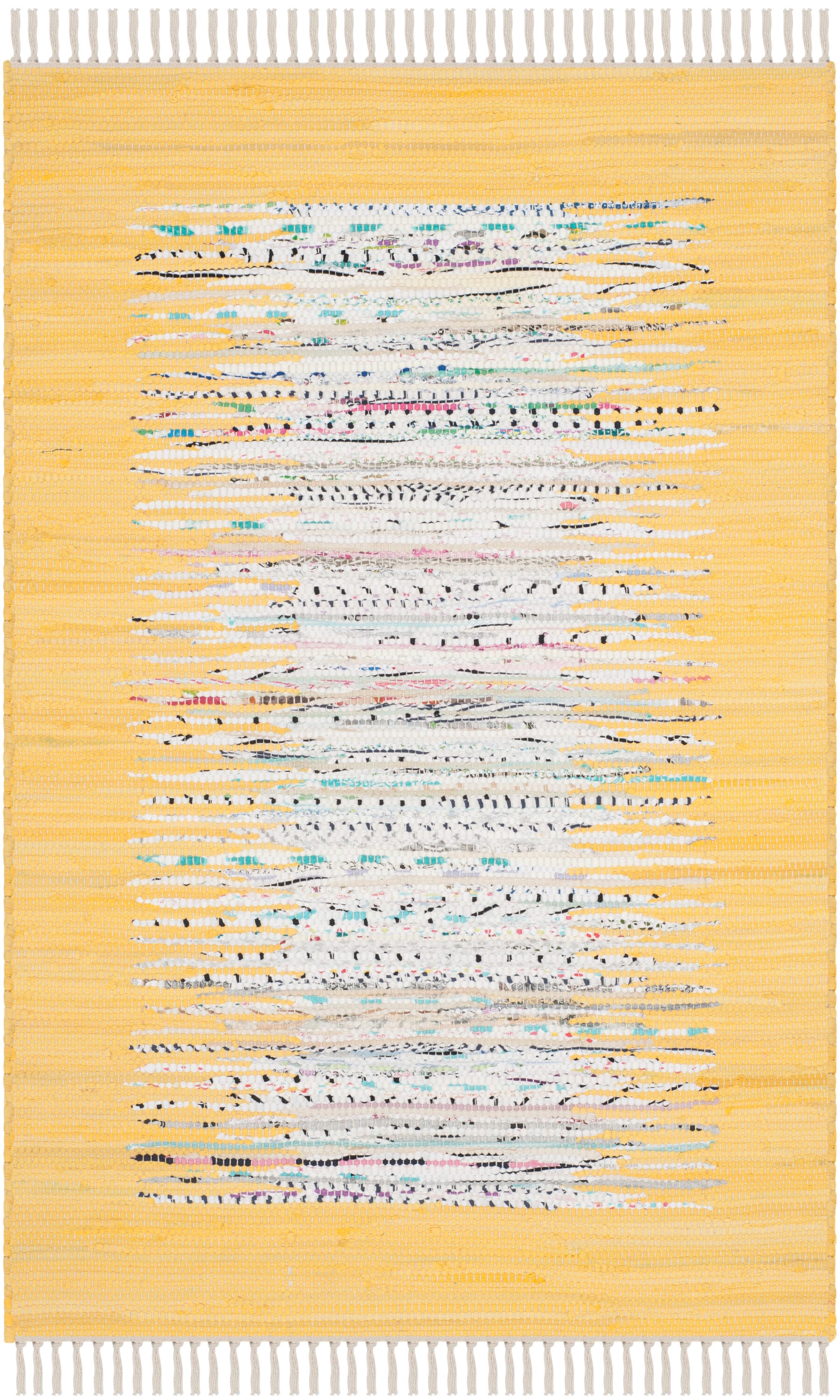 Coastal Montauk Hand-Woven Cotton Area Rug - Multicolor