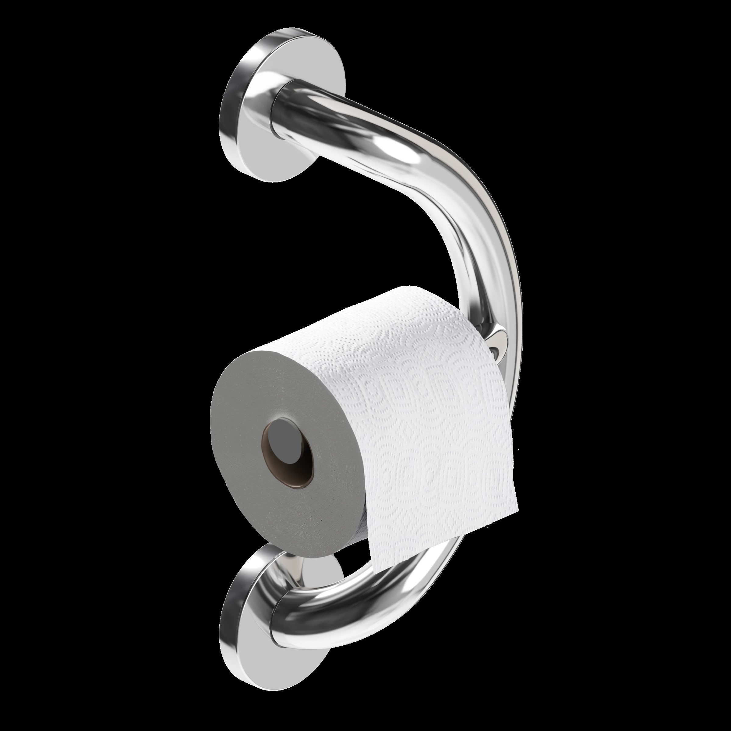 HealthCraft PLUS-TP-CP PLUS Series 11.3-in Chrome Polished Wall mount ADA Compliant Grab Bar ( 500-lb Weight Capacity )