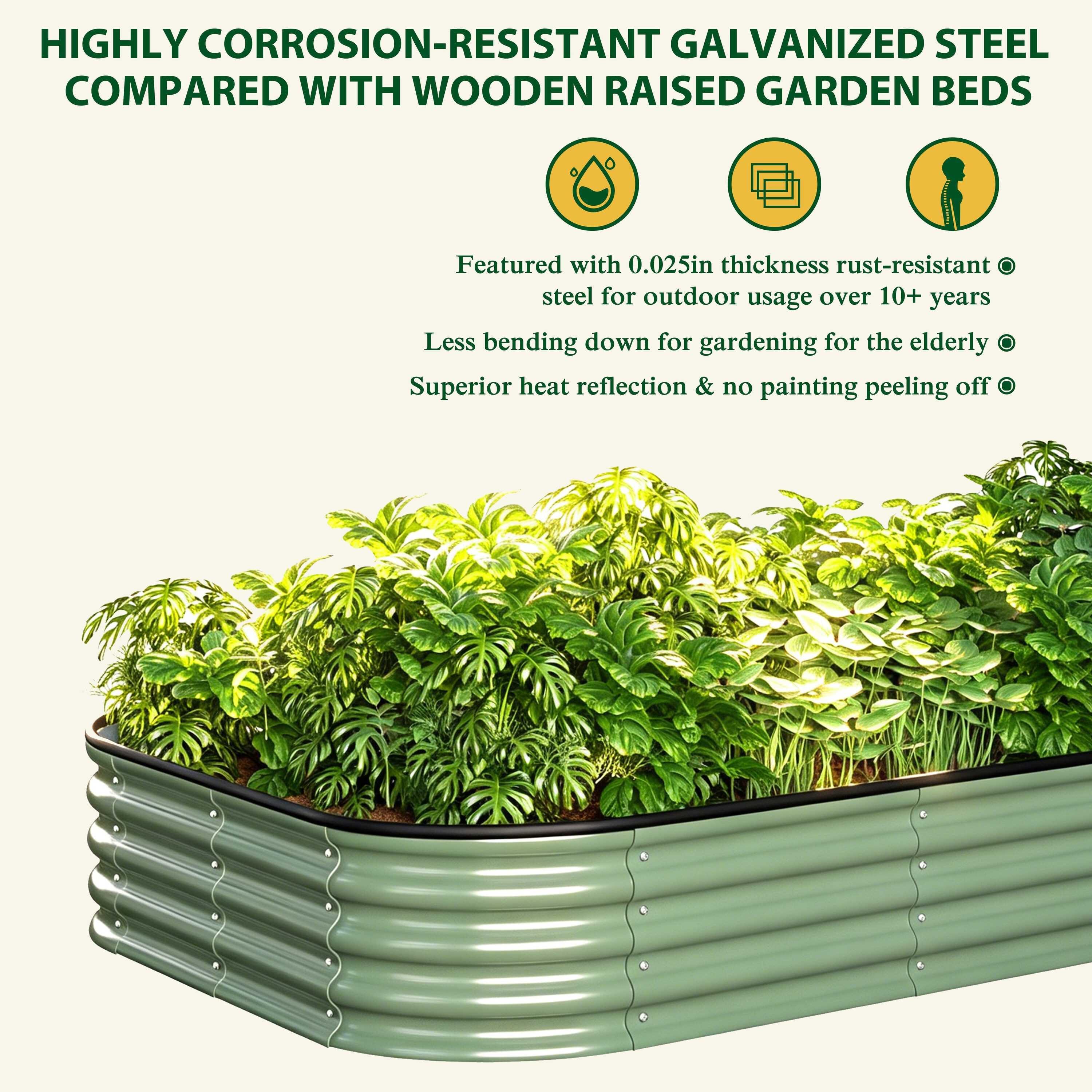 VEIKOUS PG0102-79-GE Raised-Garden-Beds - View #5