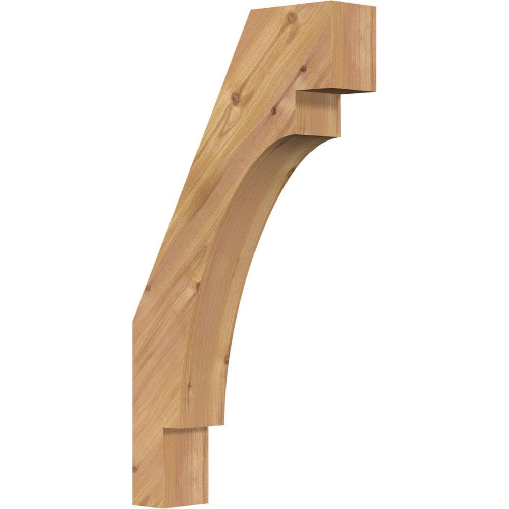 Ekena Millwork BRC04X14X26MRC00SWR 3-1/2-in x 14-in x 26-in Western Red Cedar Unfinished Wood Merced smooth