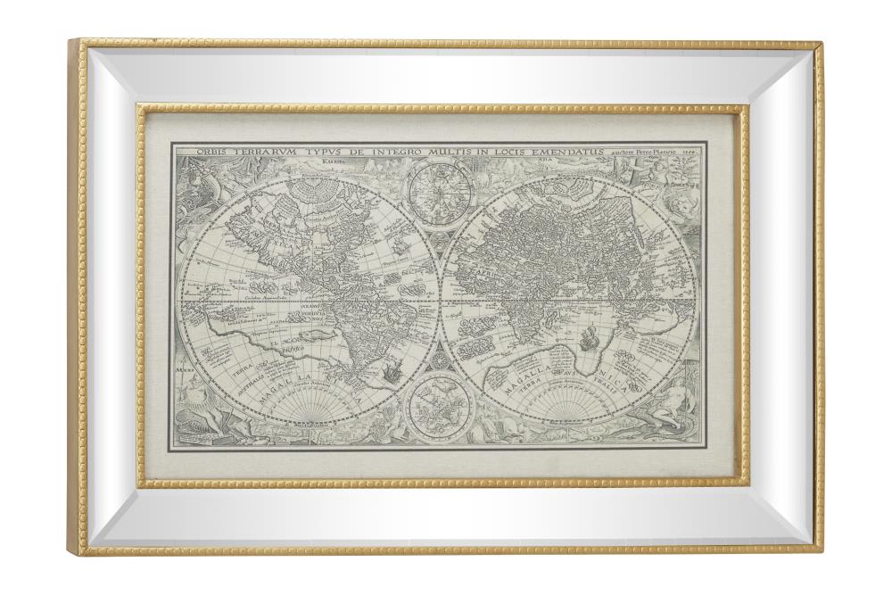 Grayson Lane 69619 Gold Framed 19.5-in H x 28.5-in W Vintage/Retro Wood Painting