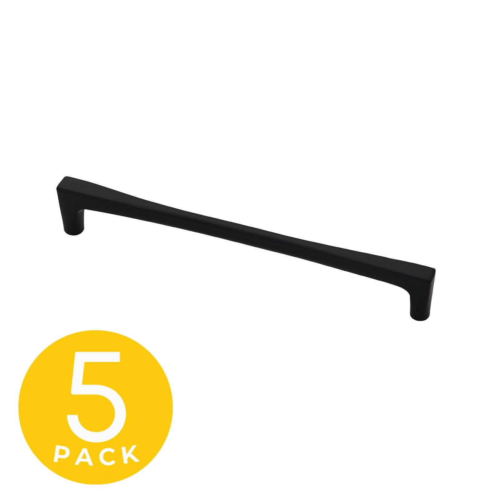 Sapphire SP-2075-192-BK-5 Comet 7-1/2-in , 192mm Center to Center Black Rectangular Bar 5 -Pack