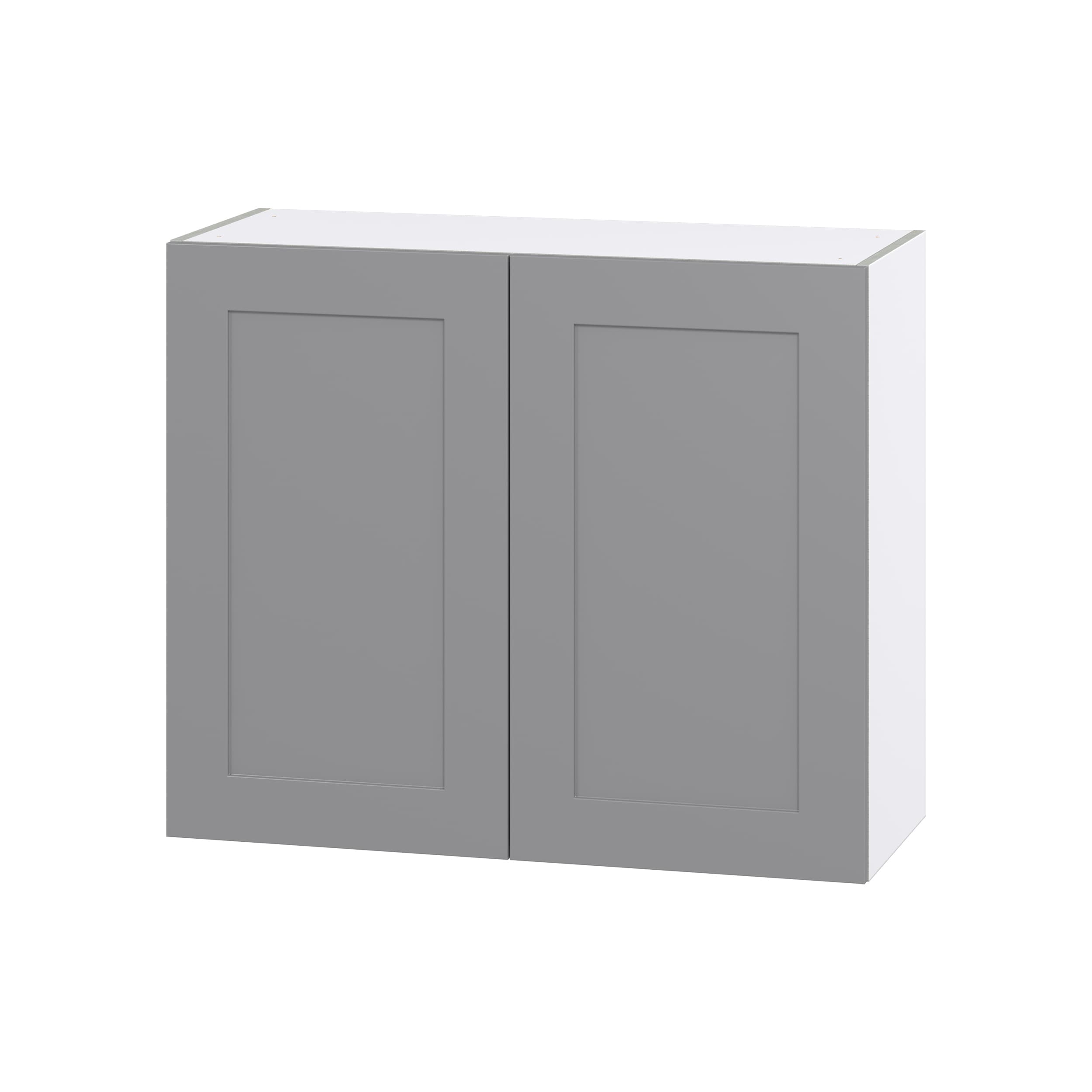Hugo&Borg Beaumont 30-in W x 40-in H x 14-in D Slate Gray Wall Fully Assembled Cabinet (Recessed Panel Shaker Door Style)