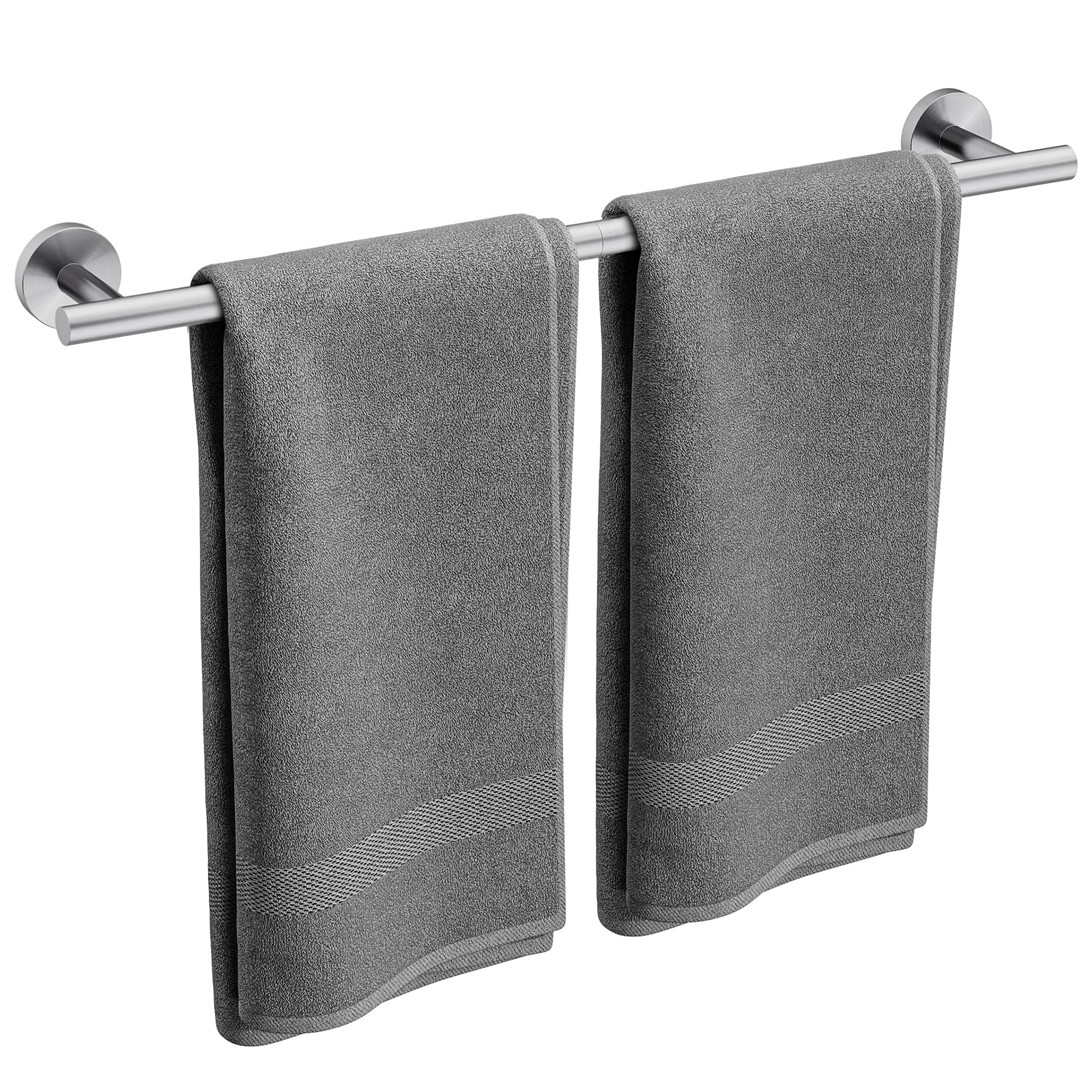 TNSO Brushed Nickel 26 Inch Matte Black 4 Piece Bathroom Hardware Set Stainless Steel Wall Mounted Modern Storage Accessories