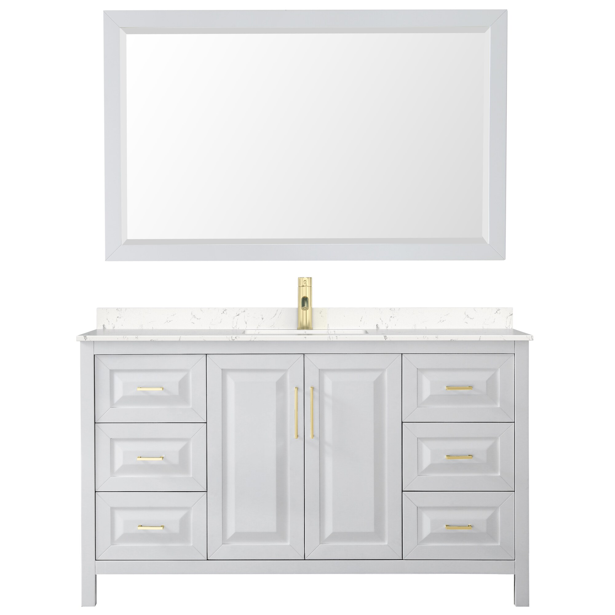 Wyndham Collection WCV252560SWGC2UNSM58 Bath-Vanity-Combo - View #3