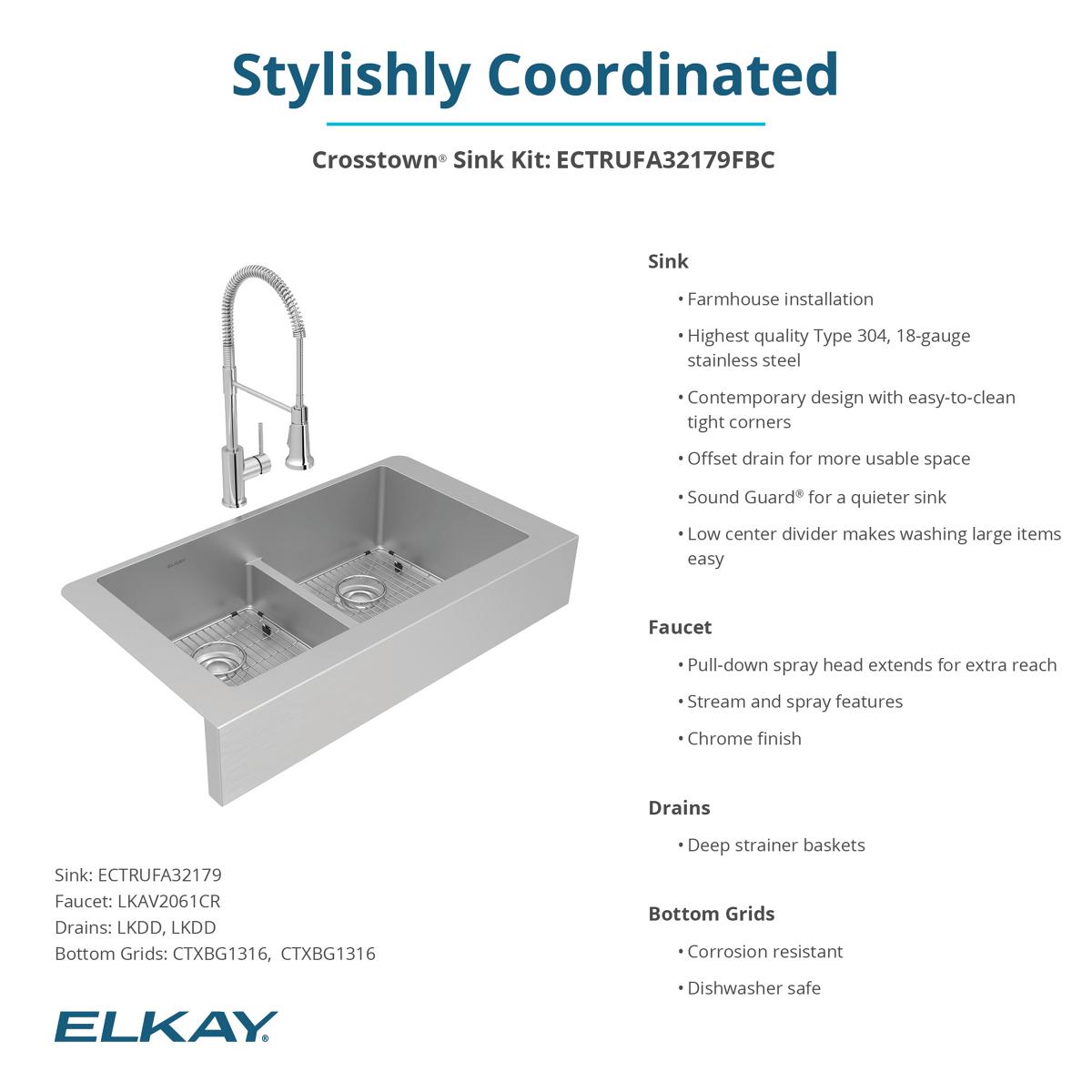 Elkay ECTRUFA32179FBC Kitchen-Sinks - View #9