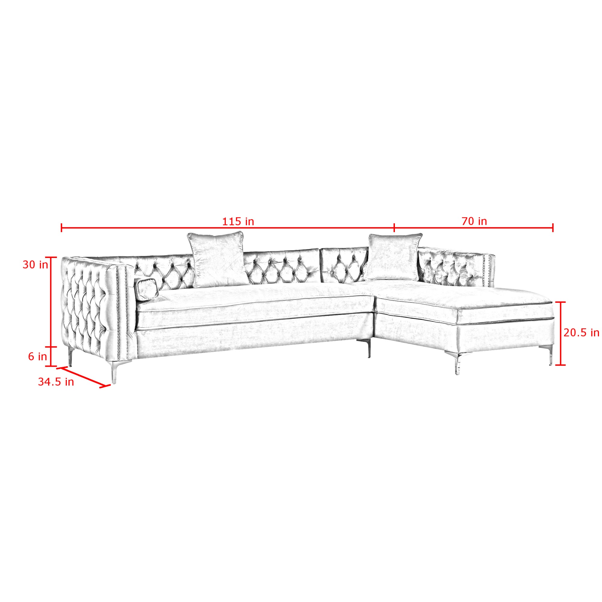 Inspired Home SR01-02NY-LS Sofas-Loveseats - View #8