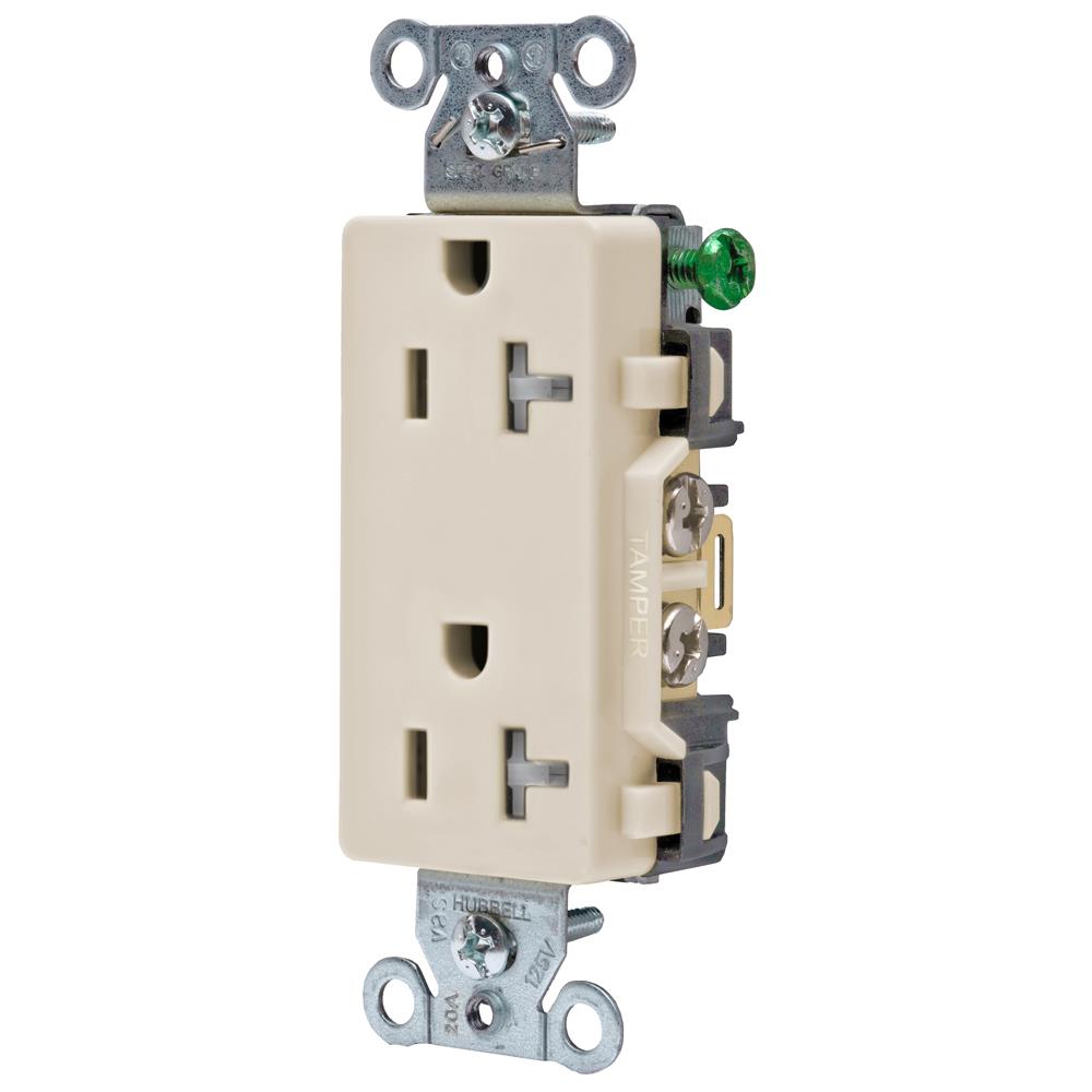Hubbell DR20LATRZ receptacles - View #2