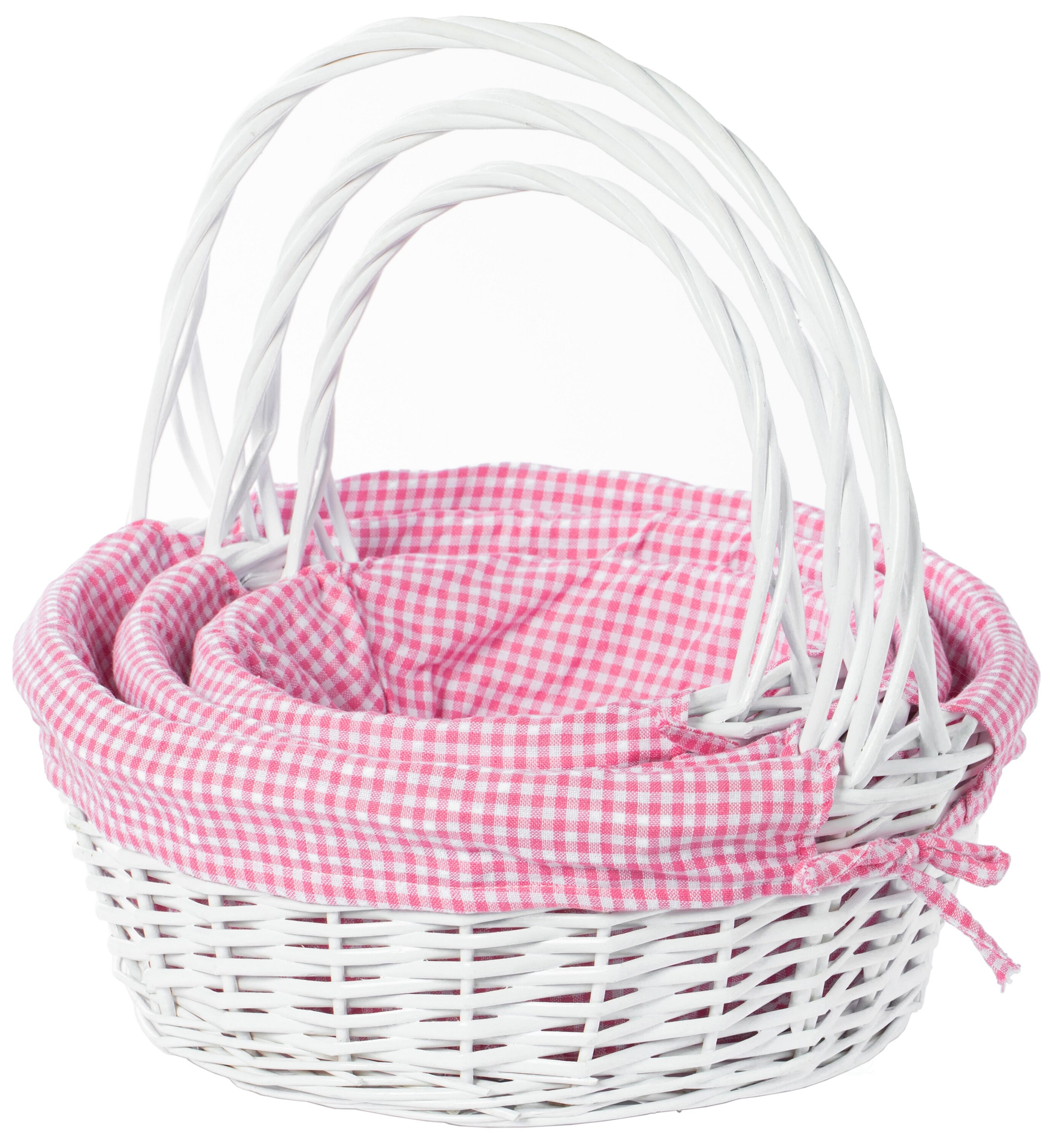 Wickerwise QI004550PK.3 3 -Pack 15.5-Inches x 15.5-Inches Serving Basket with Liners