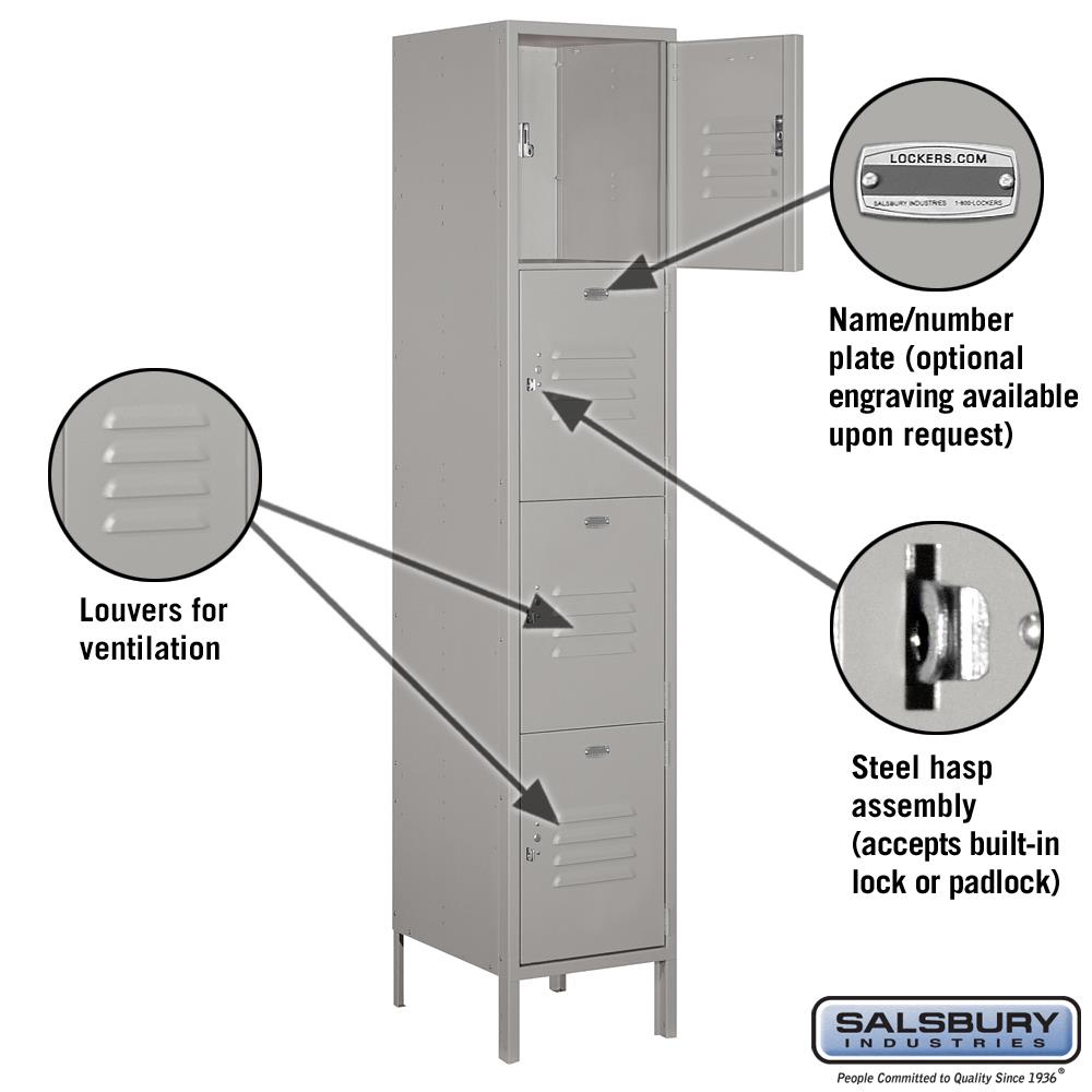 SALSBURY INDUSTRIES 18-54168GY-A Storage-Lockers - View #2