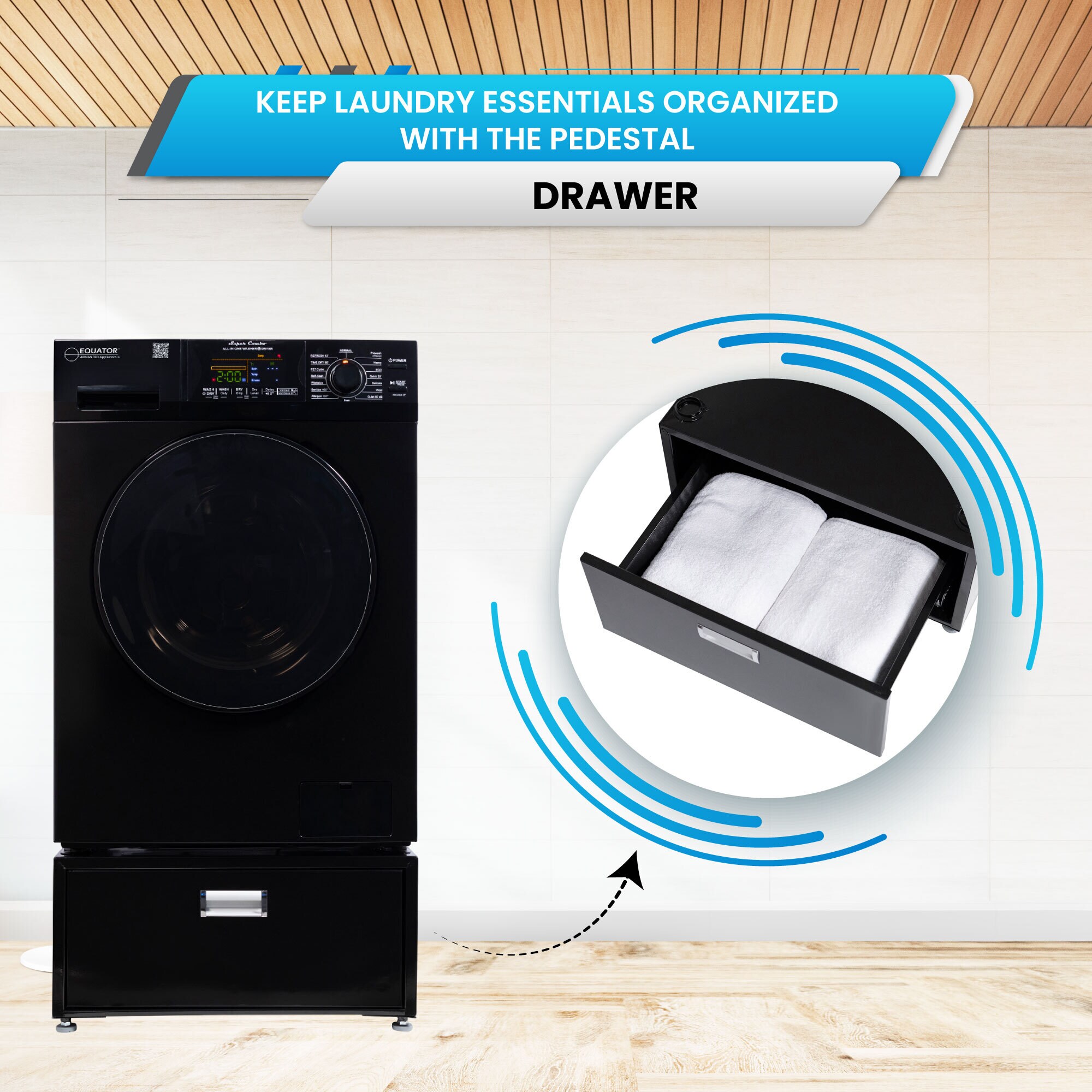 Equator Advanced Appliances EZ 4600 B + PDL 4455 Combination-Washers-Dryers - View #13