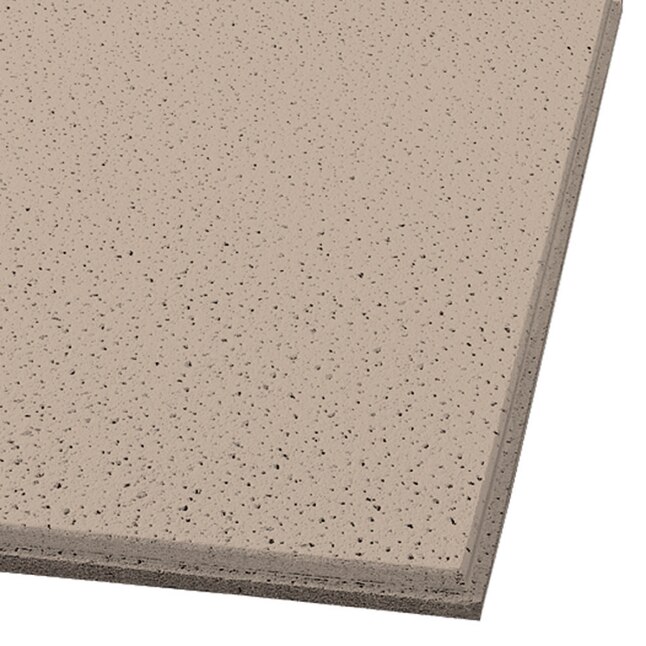 Armstrong Ceilings 24-in x 24-in Fine Fissured 16-Pack Adobe Fissured 15/16-in Drop Acoustic Panel Ceiling Tiles Armstrong Ceilings 24-in x 24-in Fine Fissured 16-Pack Adobe Fissured 15/16-in Drop Acoustic Panel Ceiling Tiles