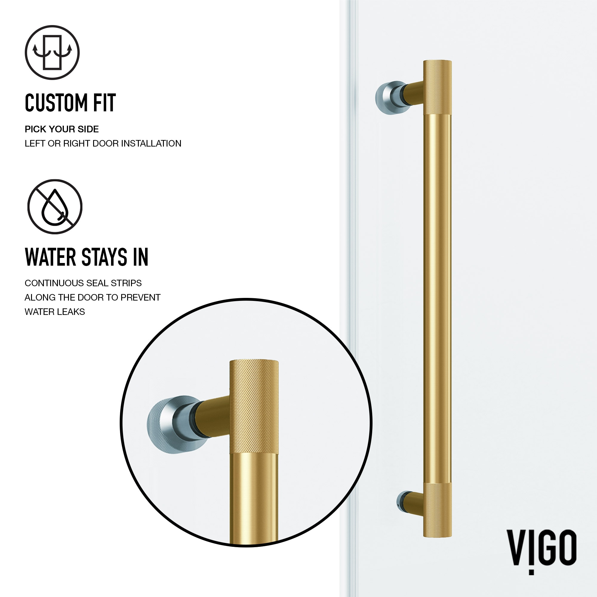 VIGO VG6049MGCL6068 Bathtub-Doors - View #8