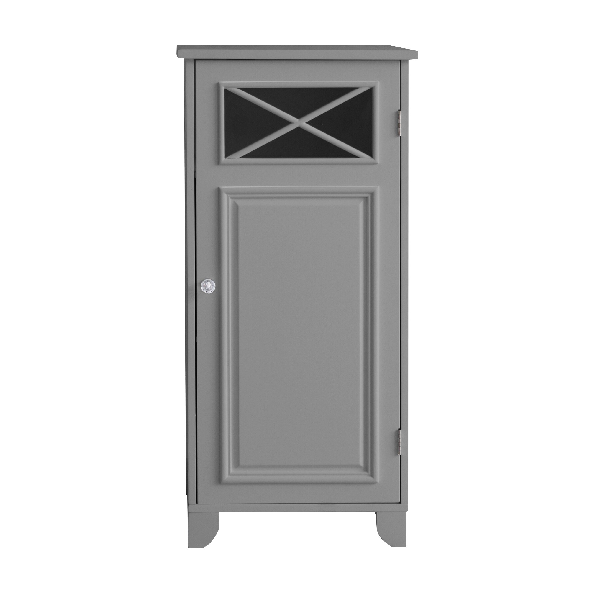 Teamson Home Dawson 15 x 32 x 13 Gray Freestanding Linen Cabinet