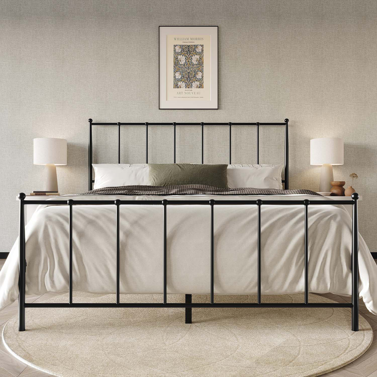 CasePiece CMB026QPL-BK-MT beds - View #2